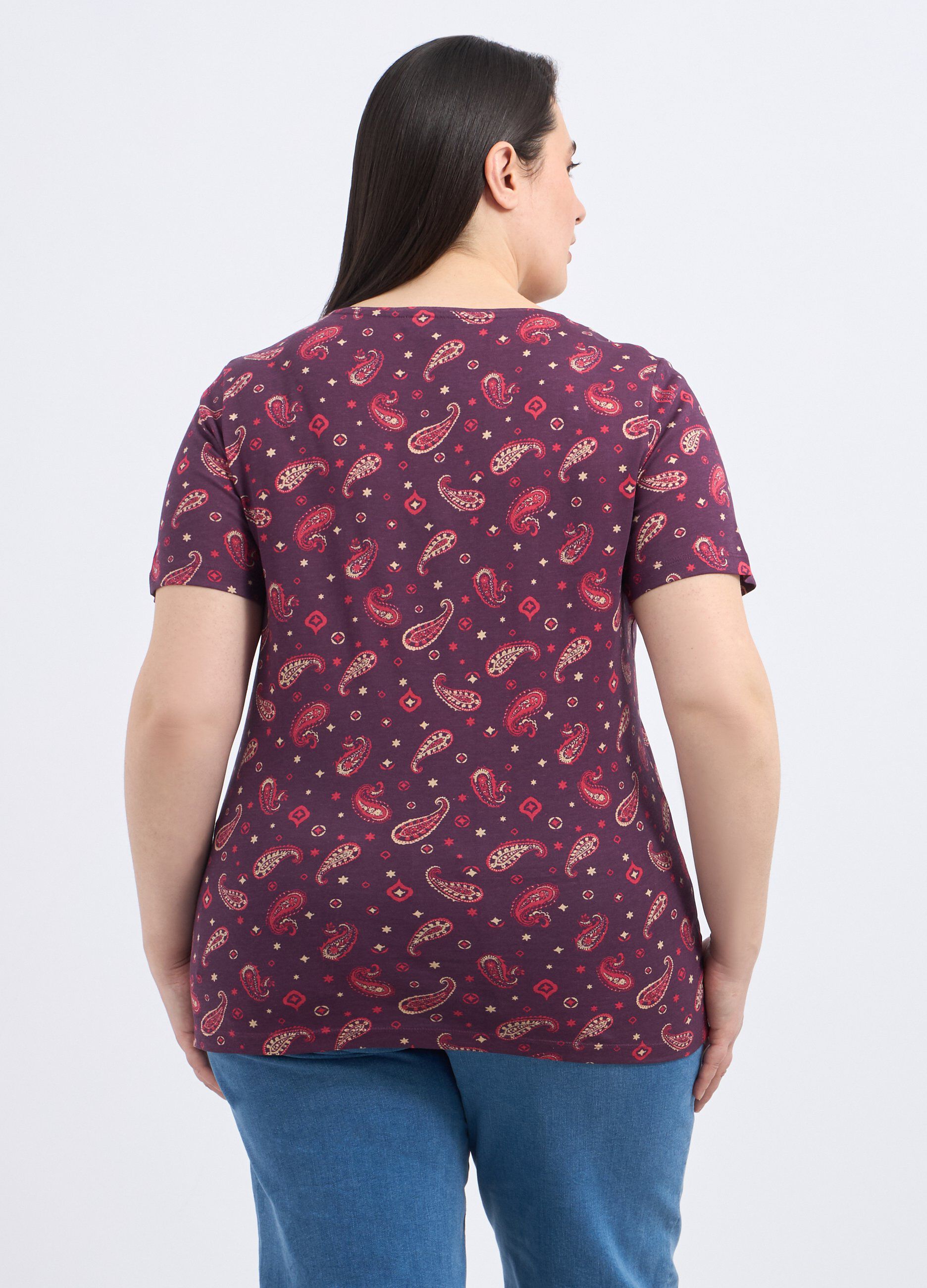 T-shirt in puro cotone donna curvy_1