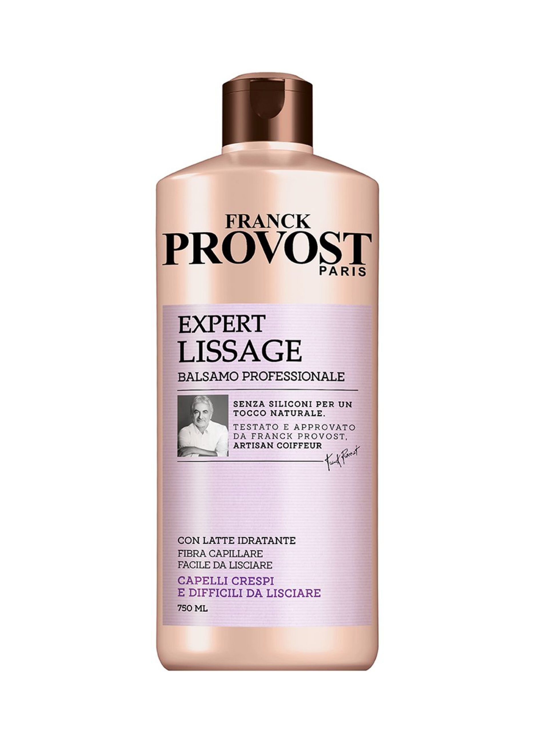 Franck Provost Balsamo Professionale Expert Lissage, Balsamo con Latte Idratante per capelli facili da lisciare, , 750 ml.