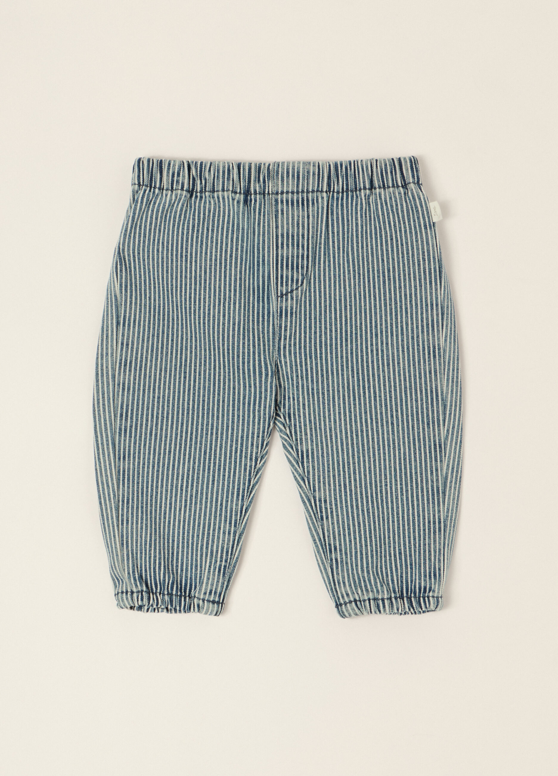 Pantaloni denim in misto cotone, viscosa e lyocell_0