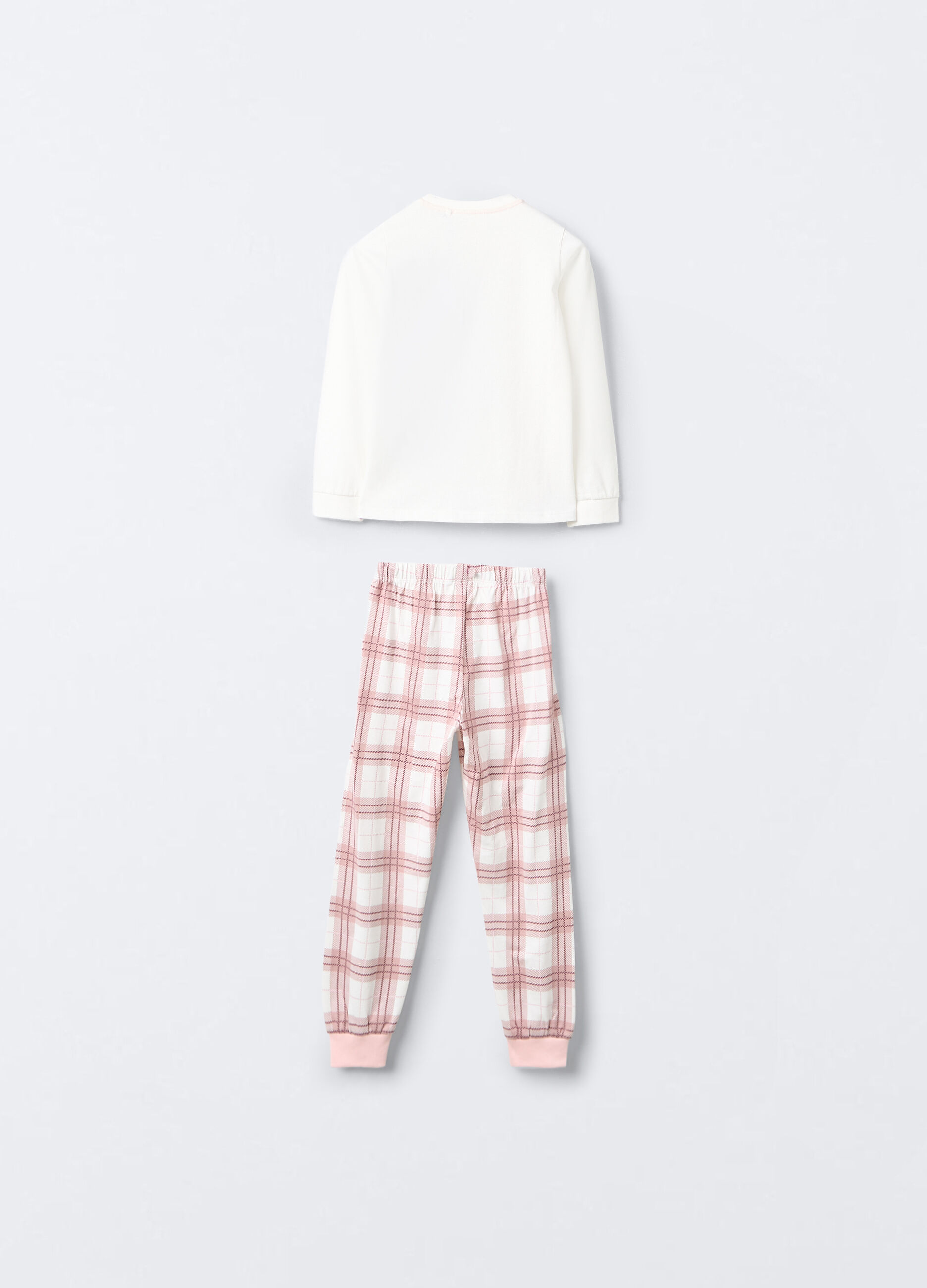 Pigiama lungo in jersey di puro cotone bambina_1