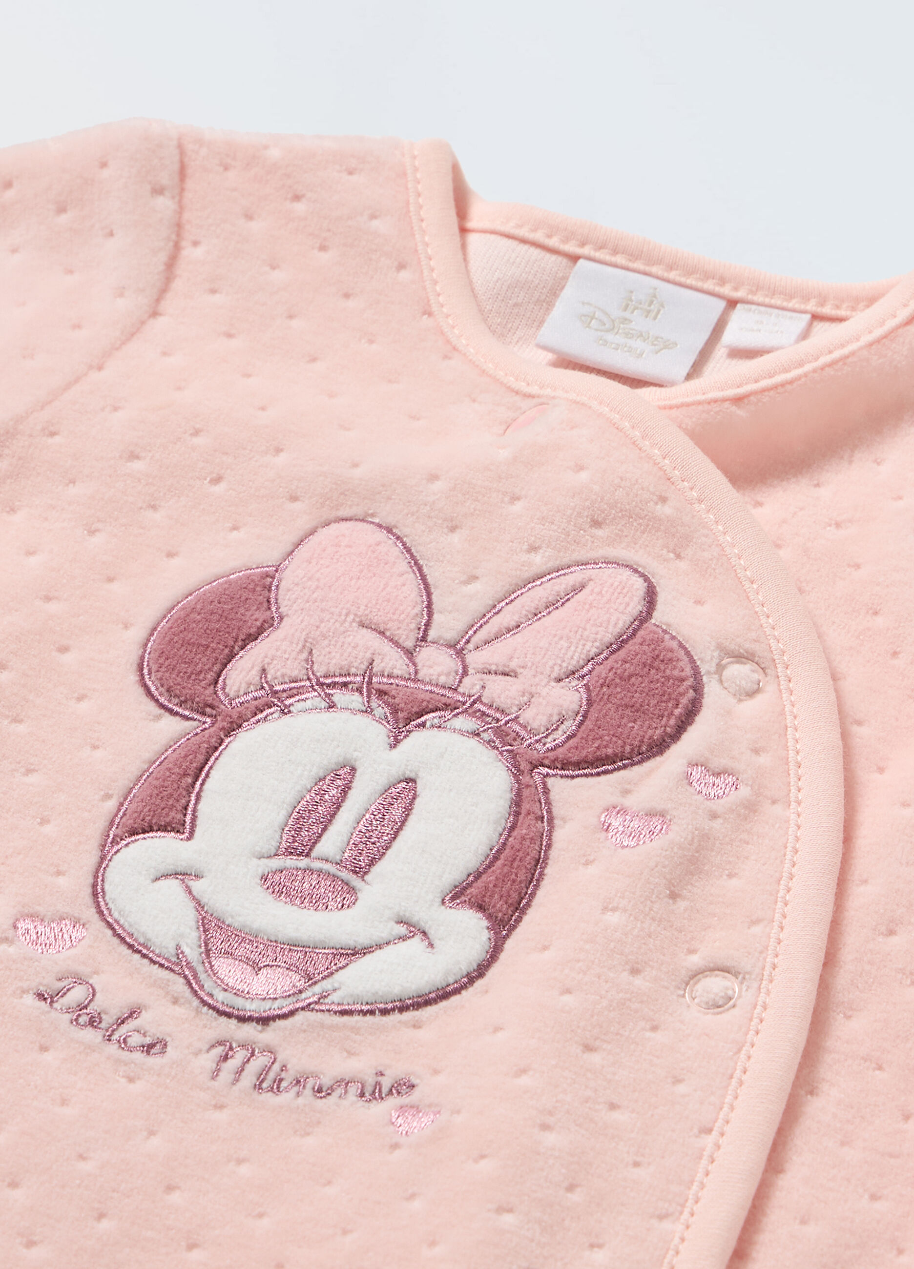 Tutina Minnie in velours neonata