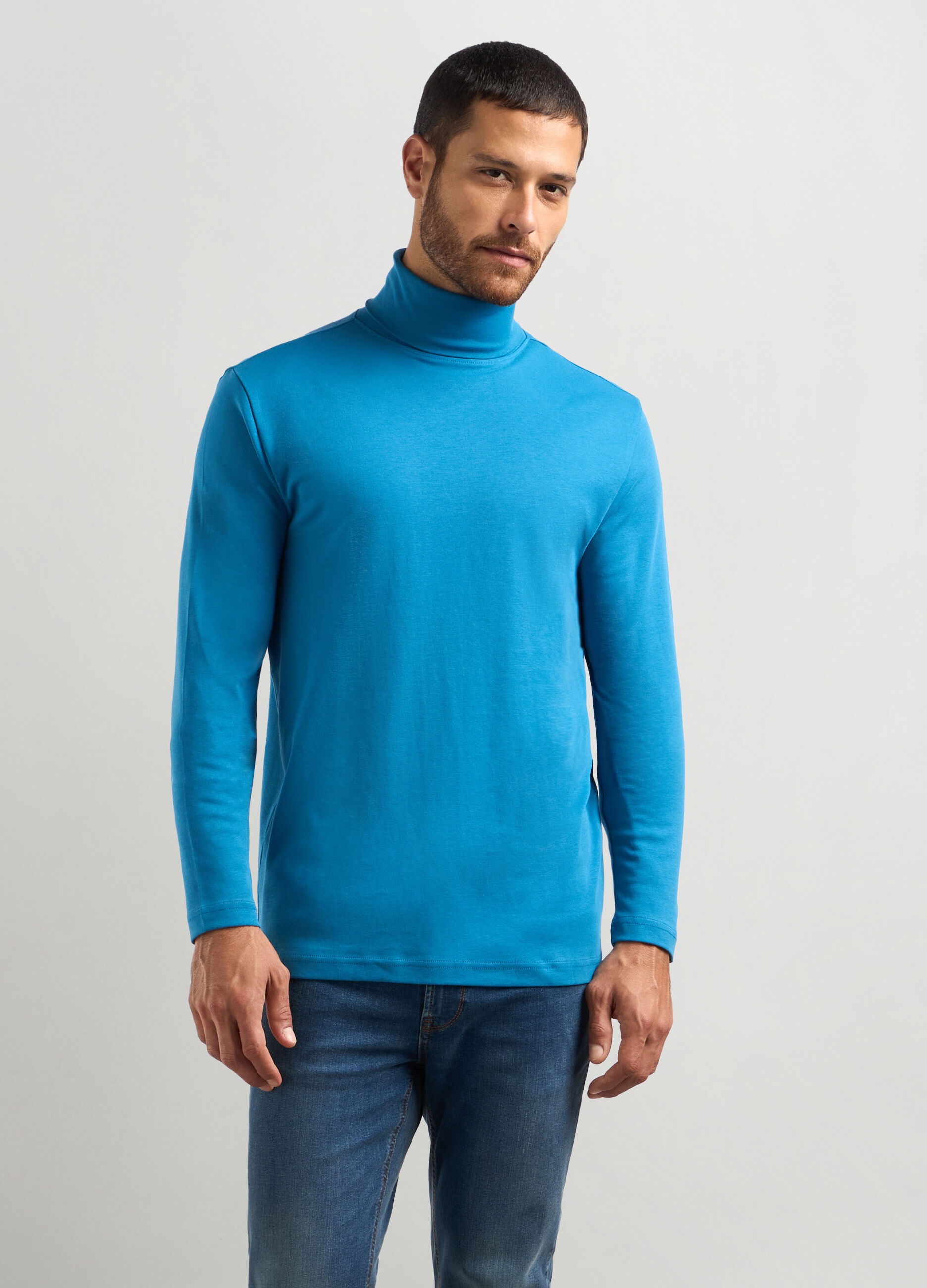 Dolcevita in puro cotone uomo_0