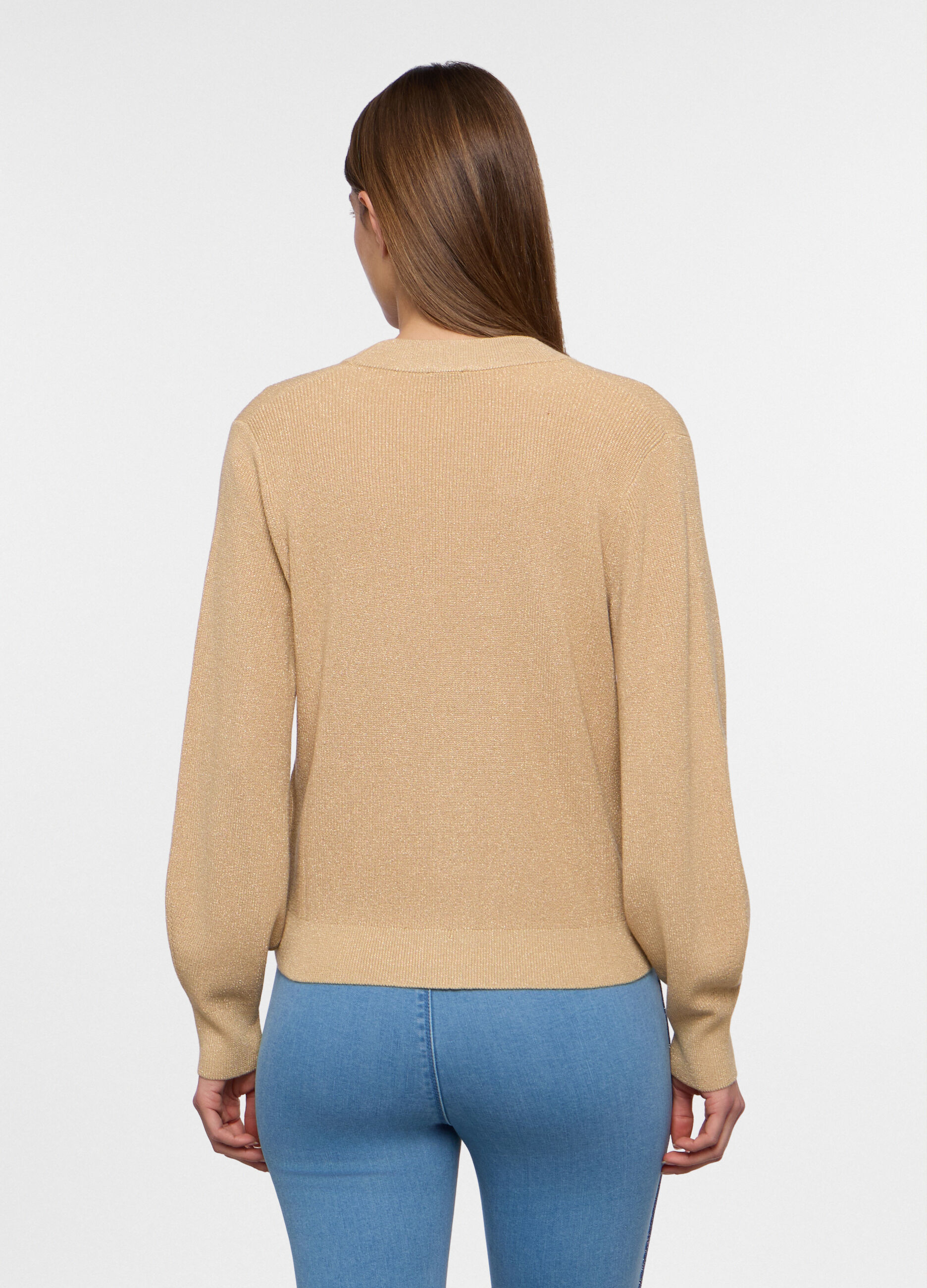 Cardigan tricot misto viscosa donna_1