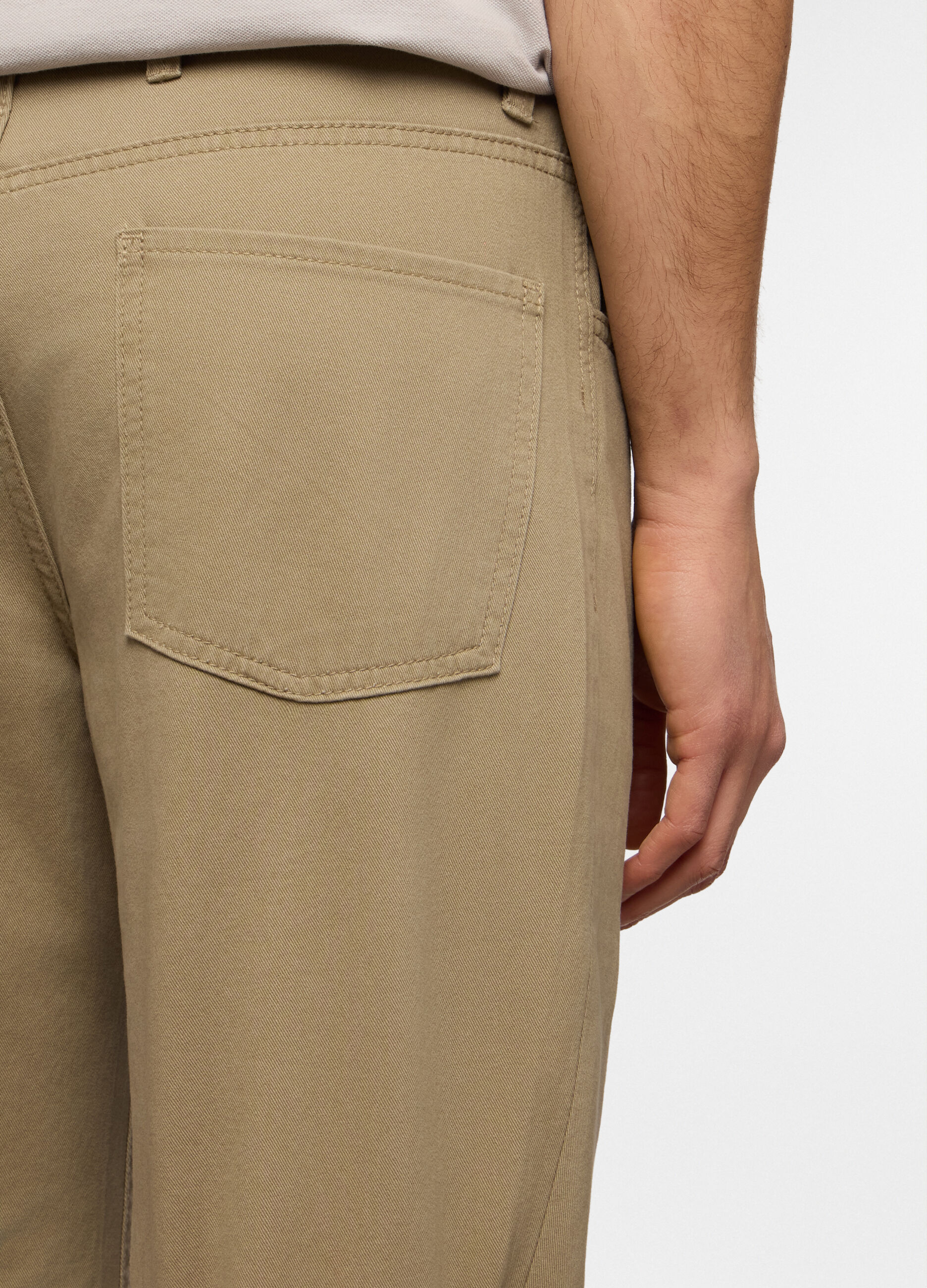 Pantaloni 5 tasche in cotone uomo
