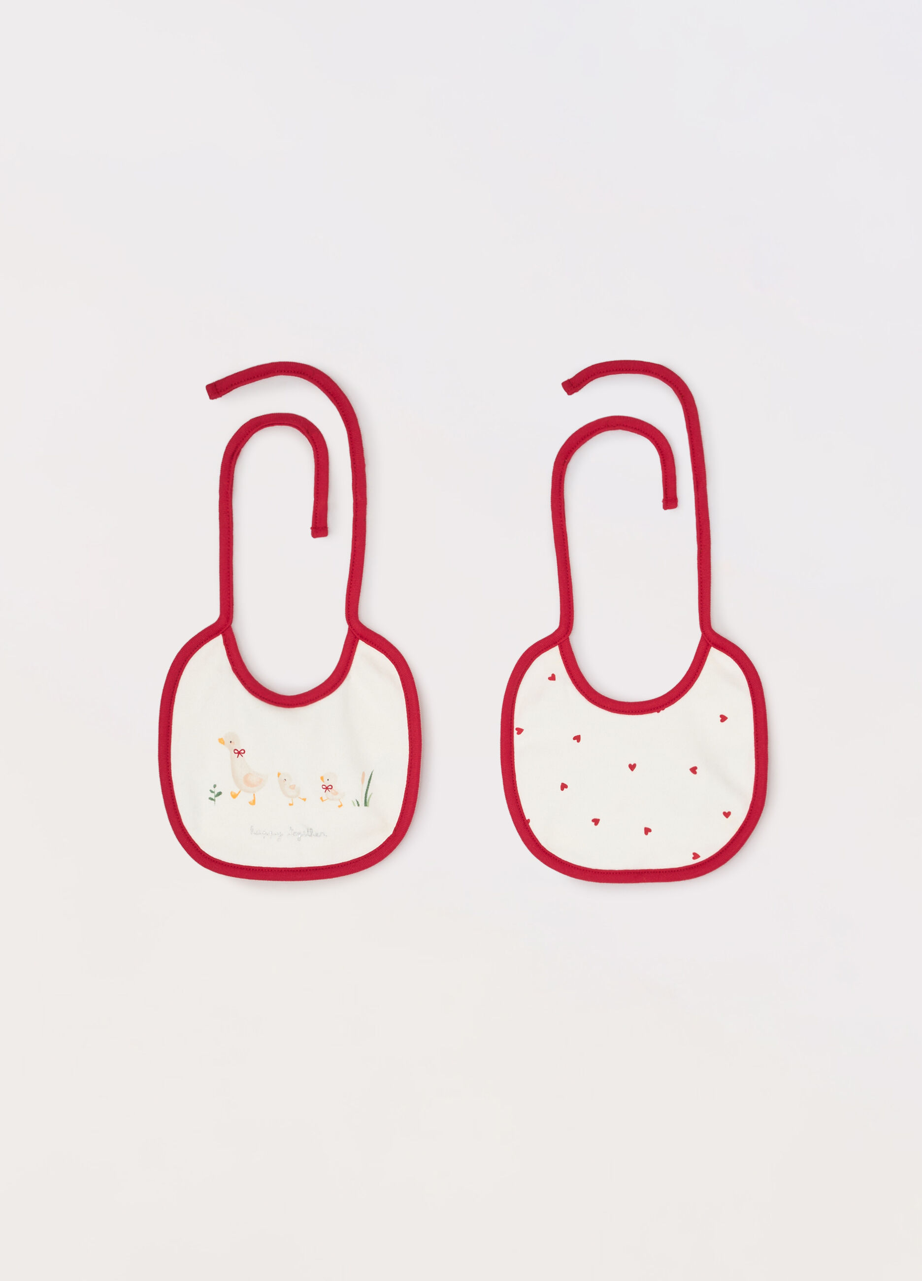 Pack 2 bavaglini in puro cotone neonata_0