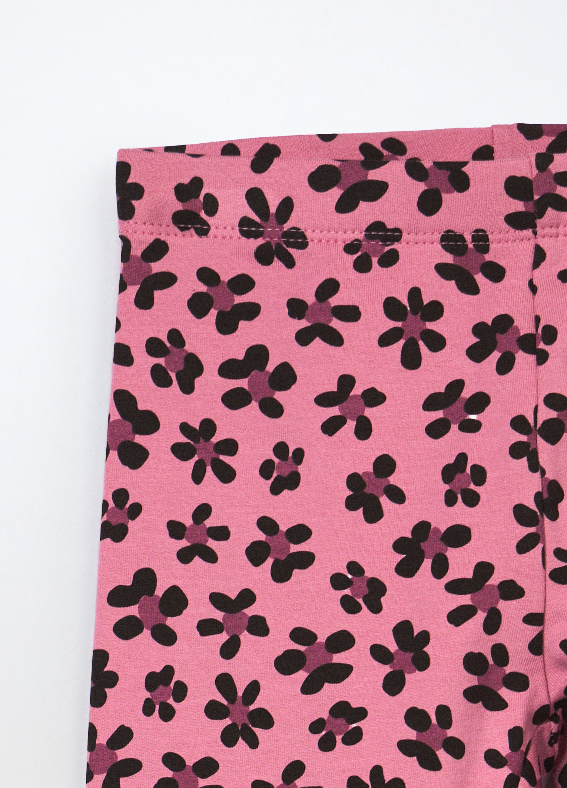 Leggings in french terry di cotone stretch bambina_2