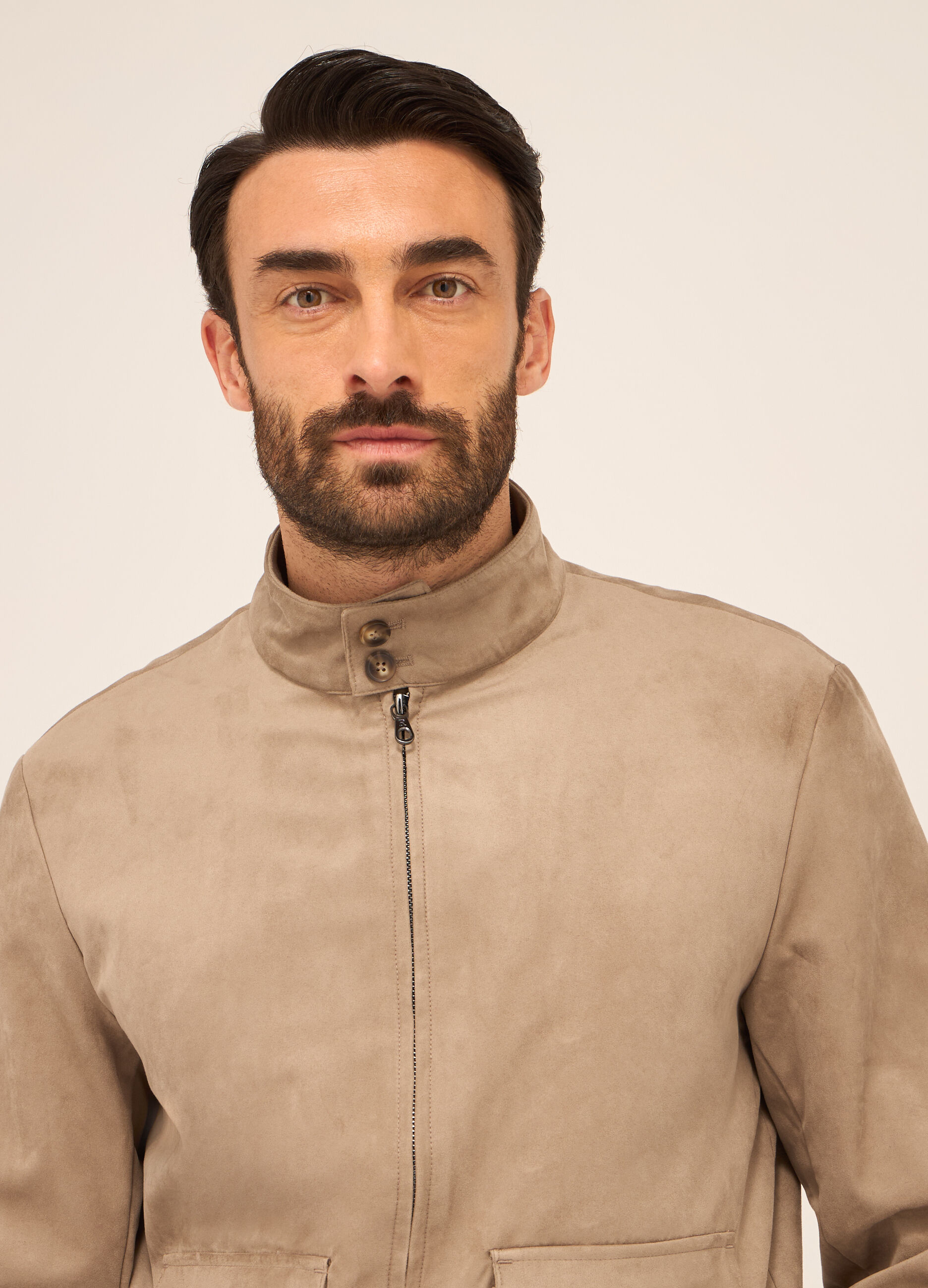 Bomber in ECOpelle scamosciata uomo_2