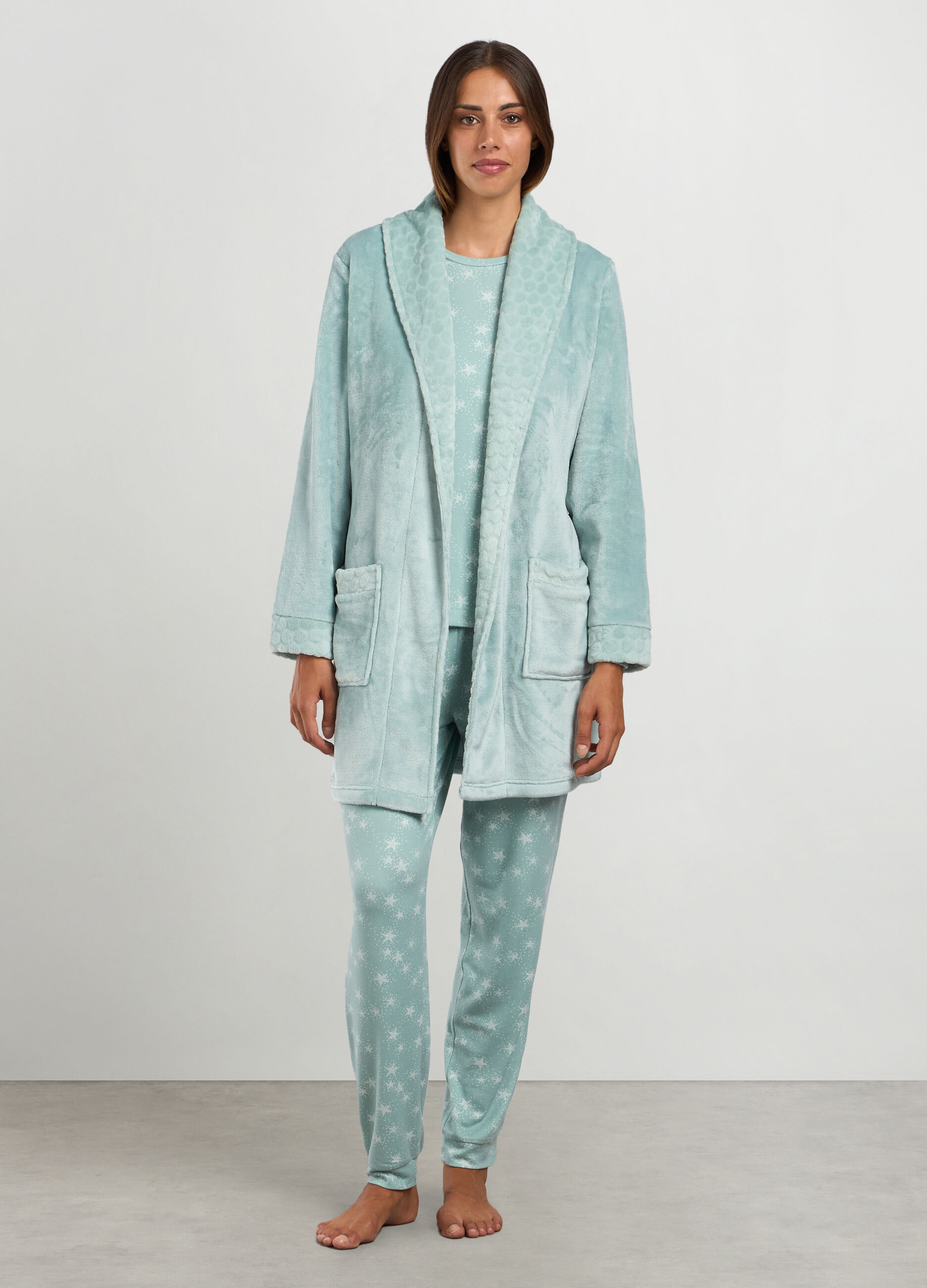 Vestaglia in coral fleece donna_0