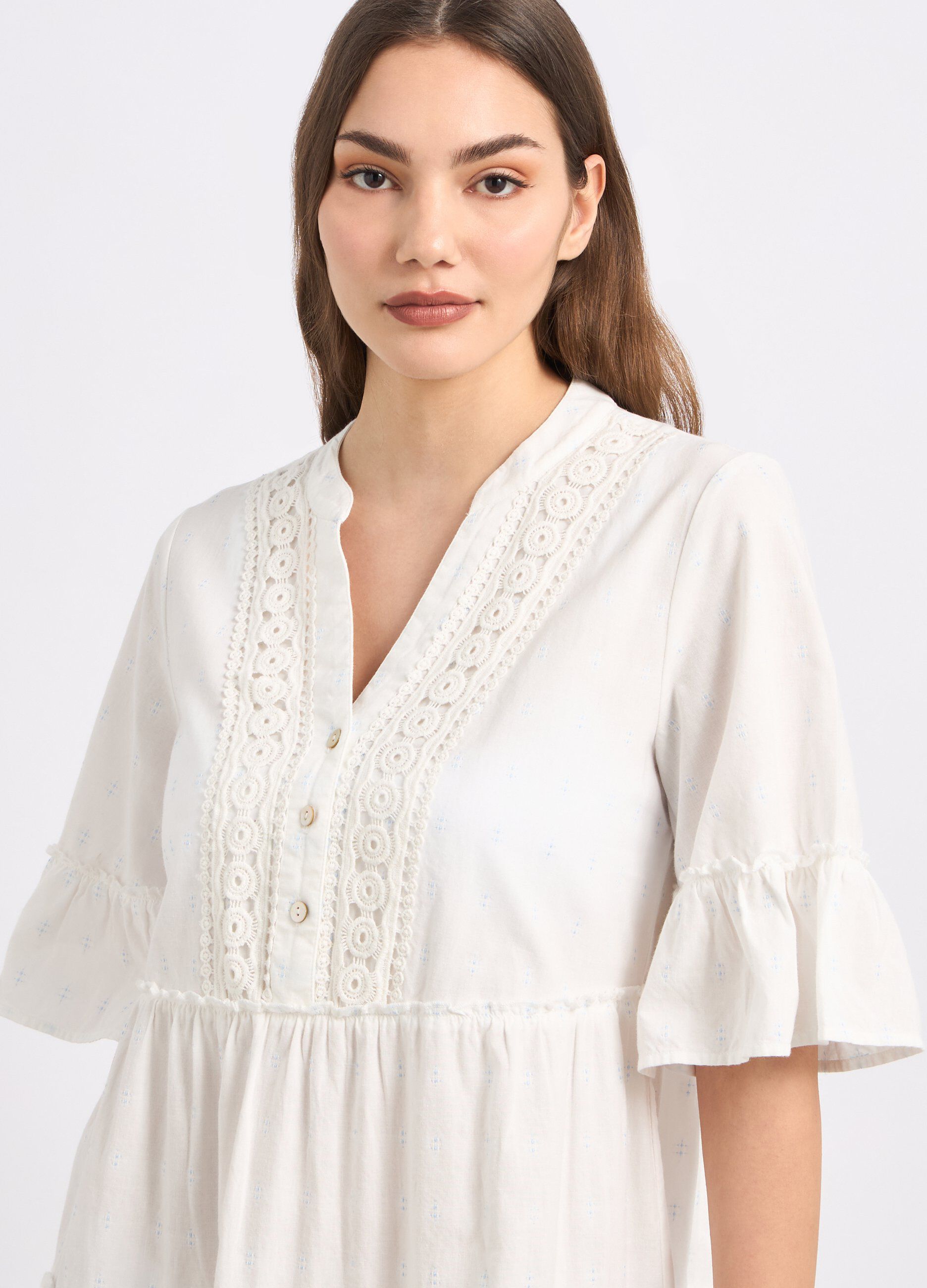 Copricostume a balze in cotone donna_2