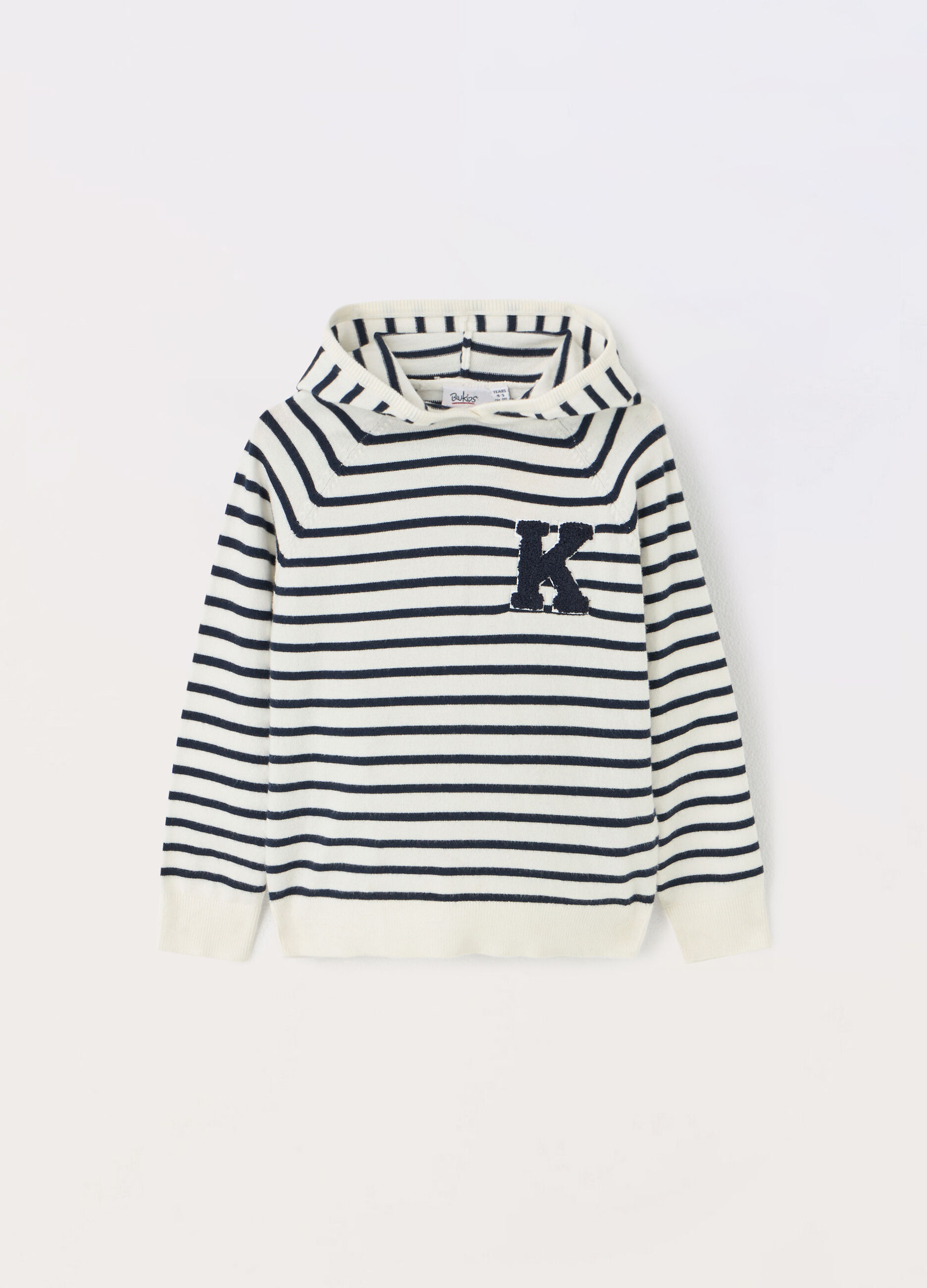 Tricot con cappuccio misto viscosa bambino_0