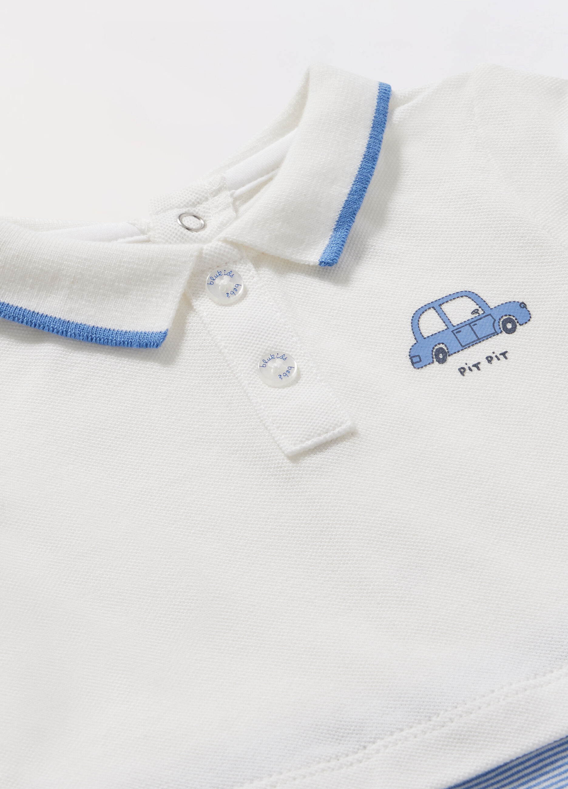 Tutina in puro cotone piquet neonato_1