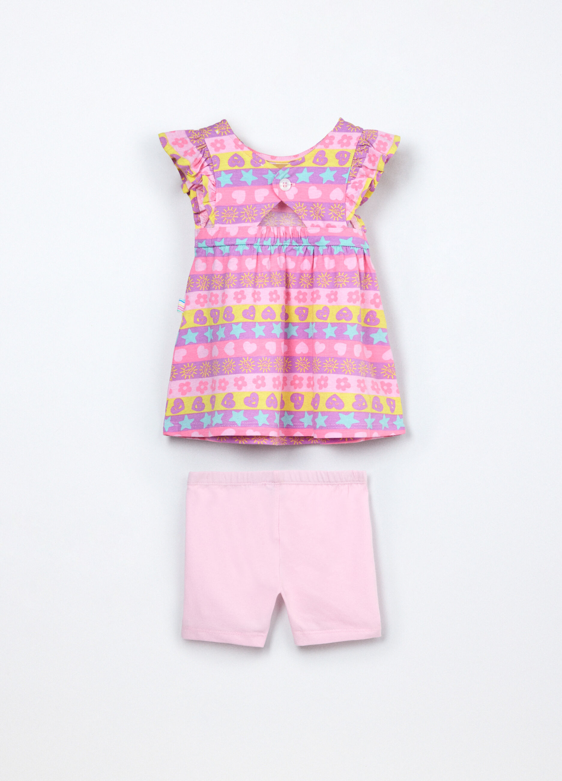 Jogging set in jersey di puro cotone neonata_1