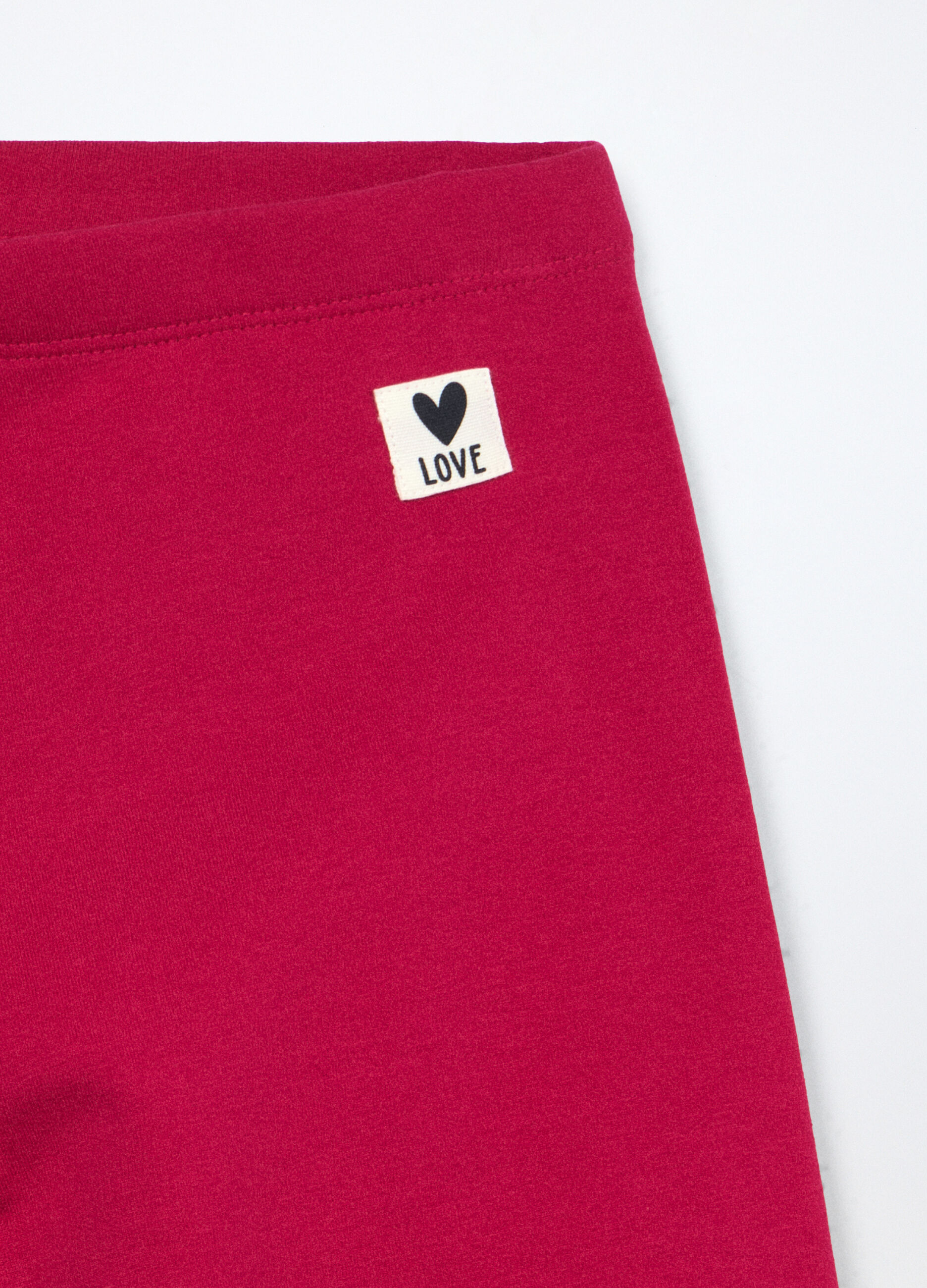 Leggings in french terry stretch bambina_2