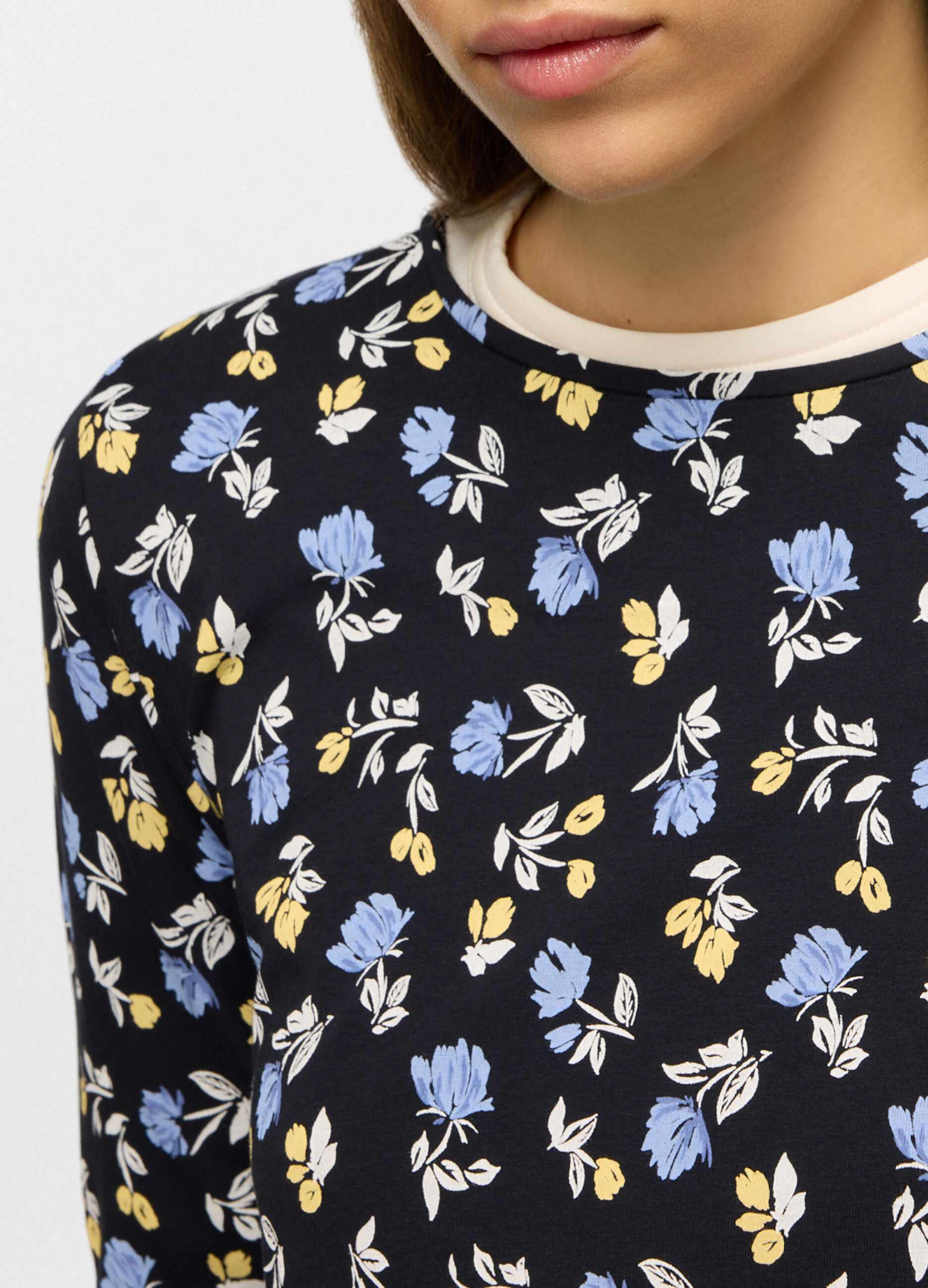 T-shirt girocollo stretch donna_2