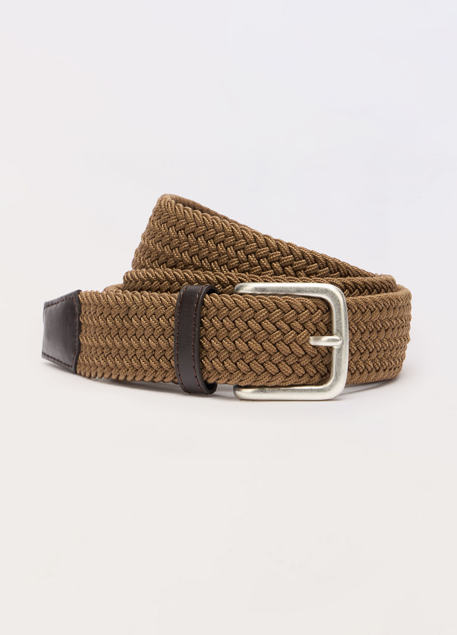 Cintura intrecciata con inserti in ECOpelle uomo_0