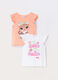 Pack 2 canotte con rouches bambina_0
