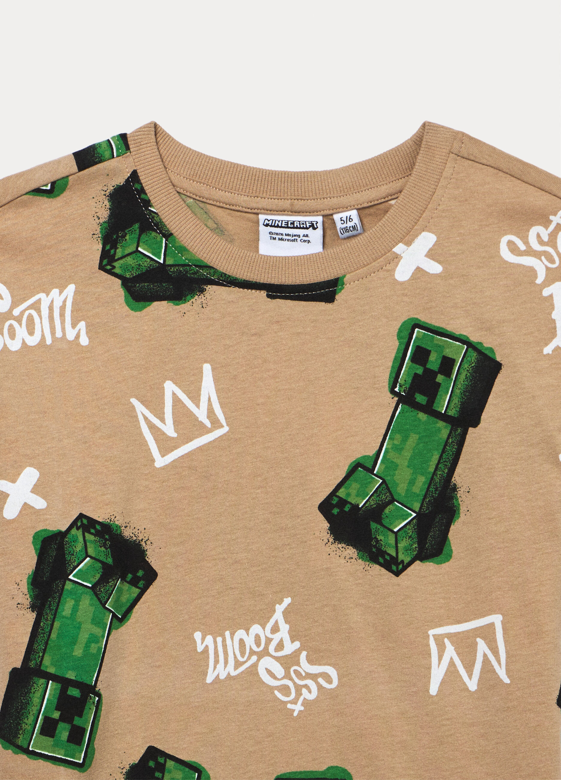 T-shirt girocollo Minecraft bambino_2