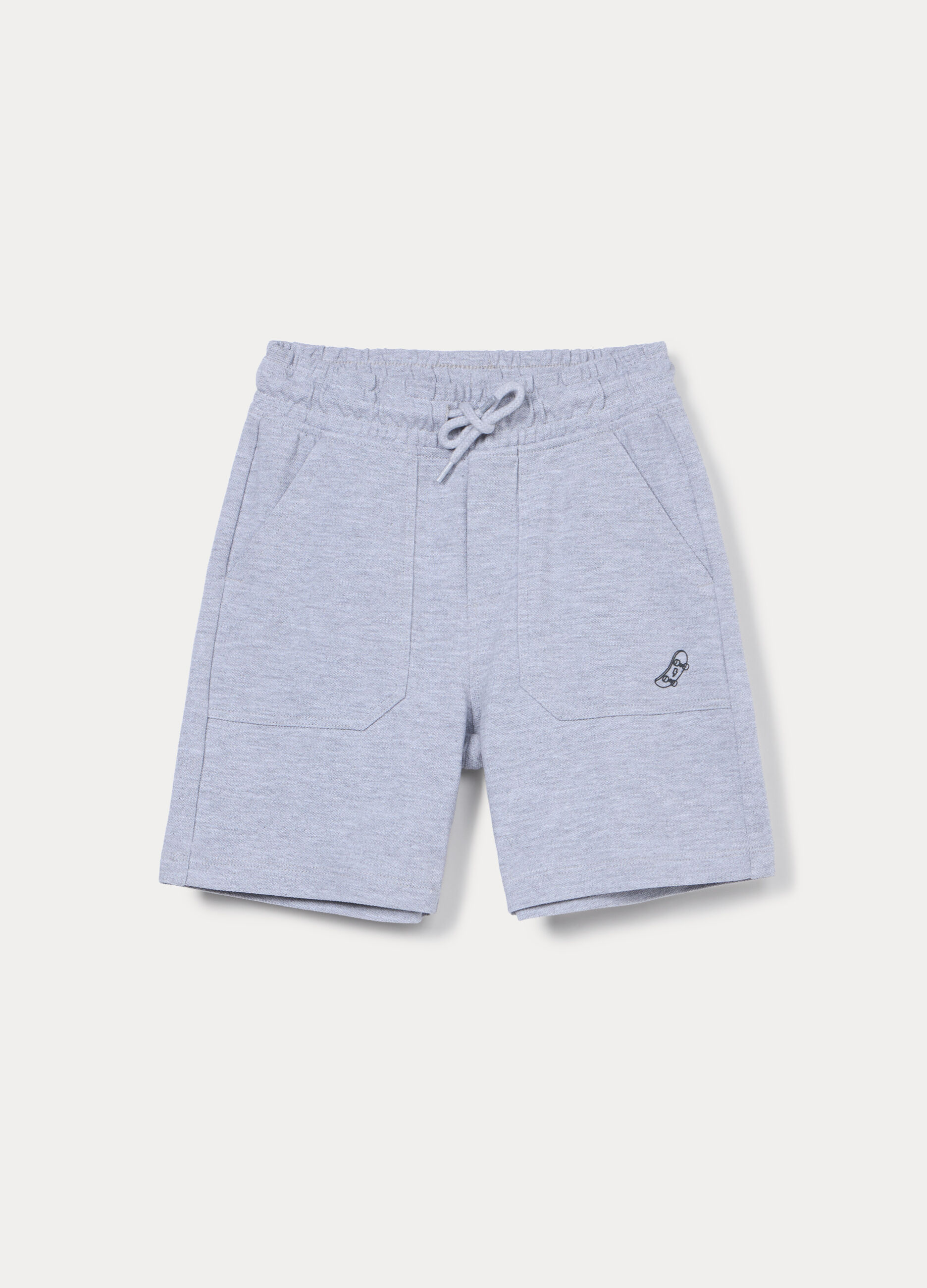 Shorts in puro cotone Piquet bambino_0