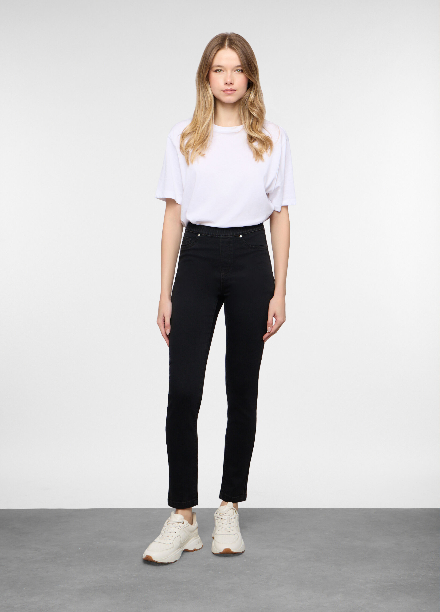 Jegging skinny cotone stretch donna _0