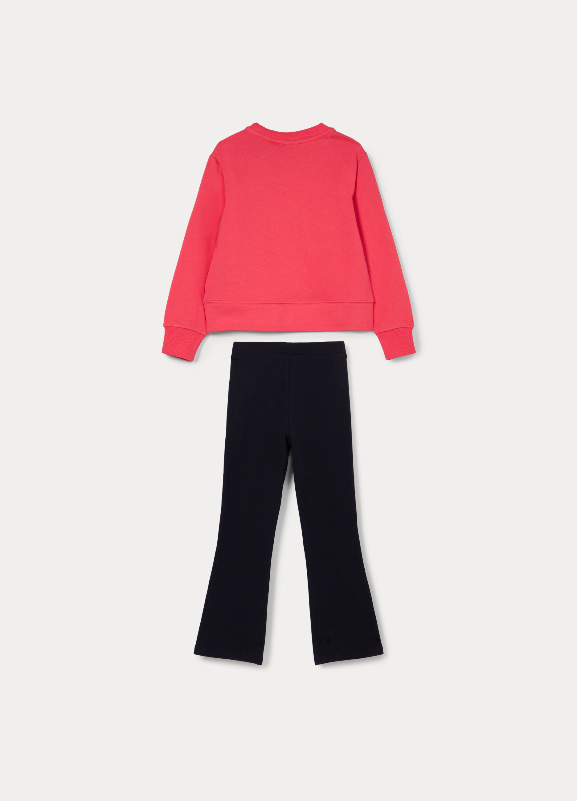 Jogging set in french terry di puro cotone bambina_1