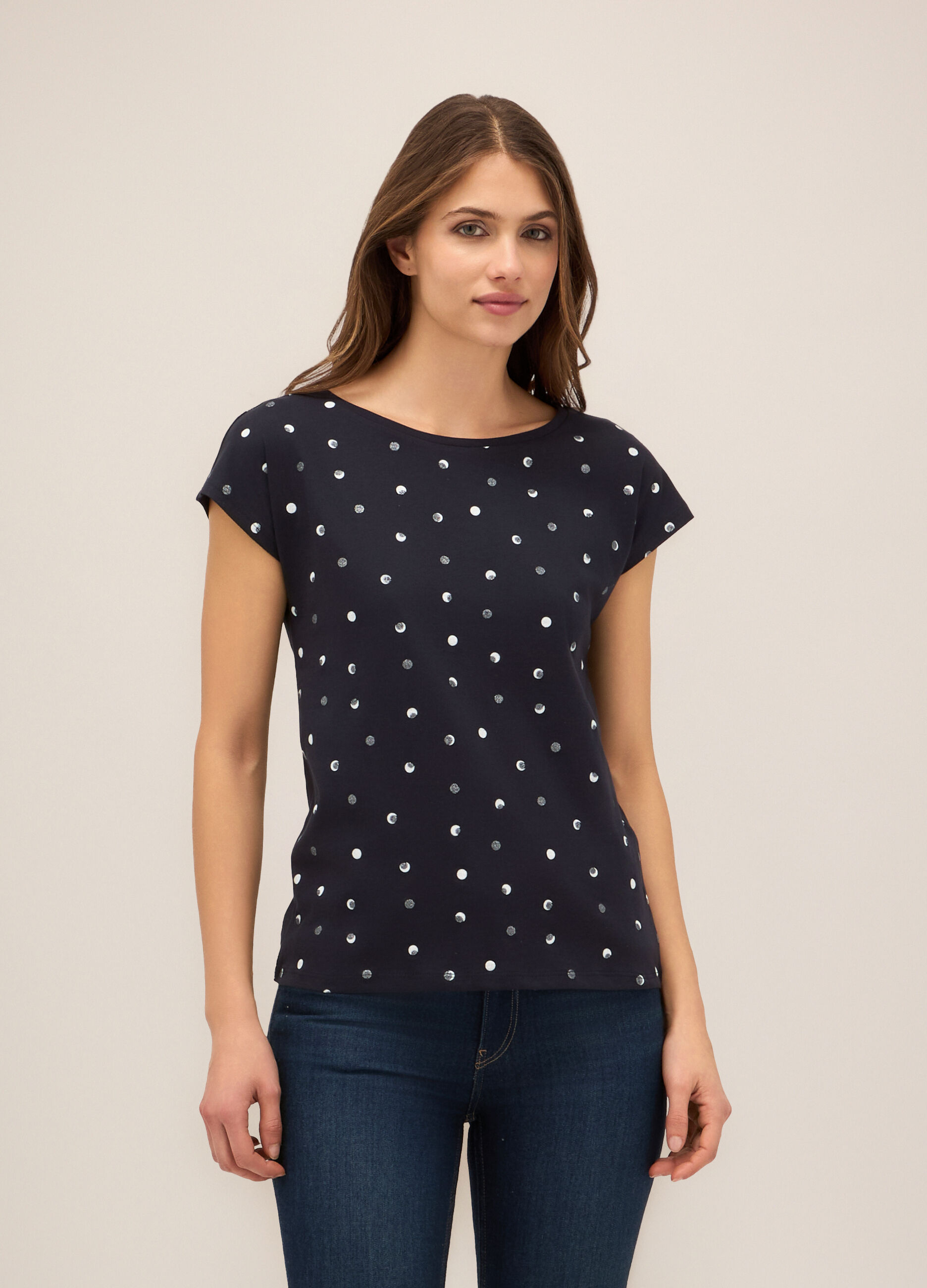 T-shirt in puro cotone donna