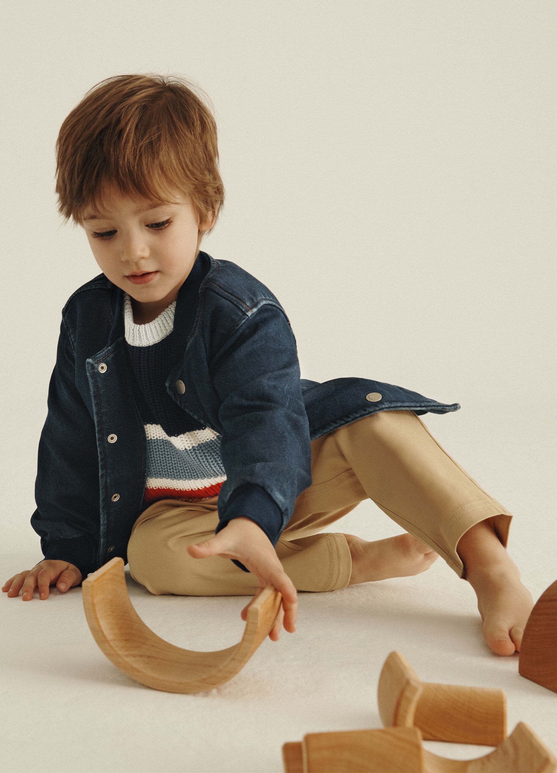 Giacca in denim di misto cotone IANA neonato_0