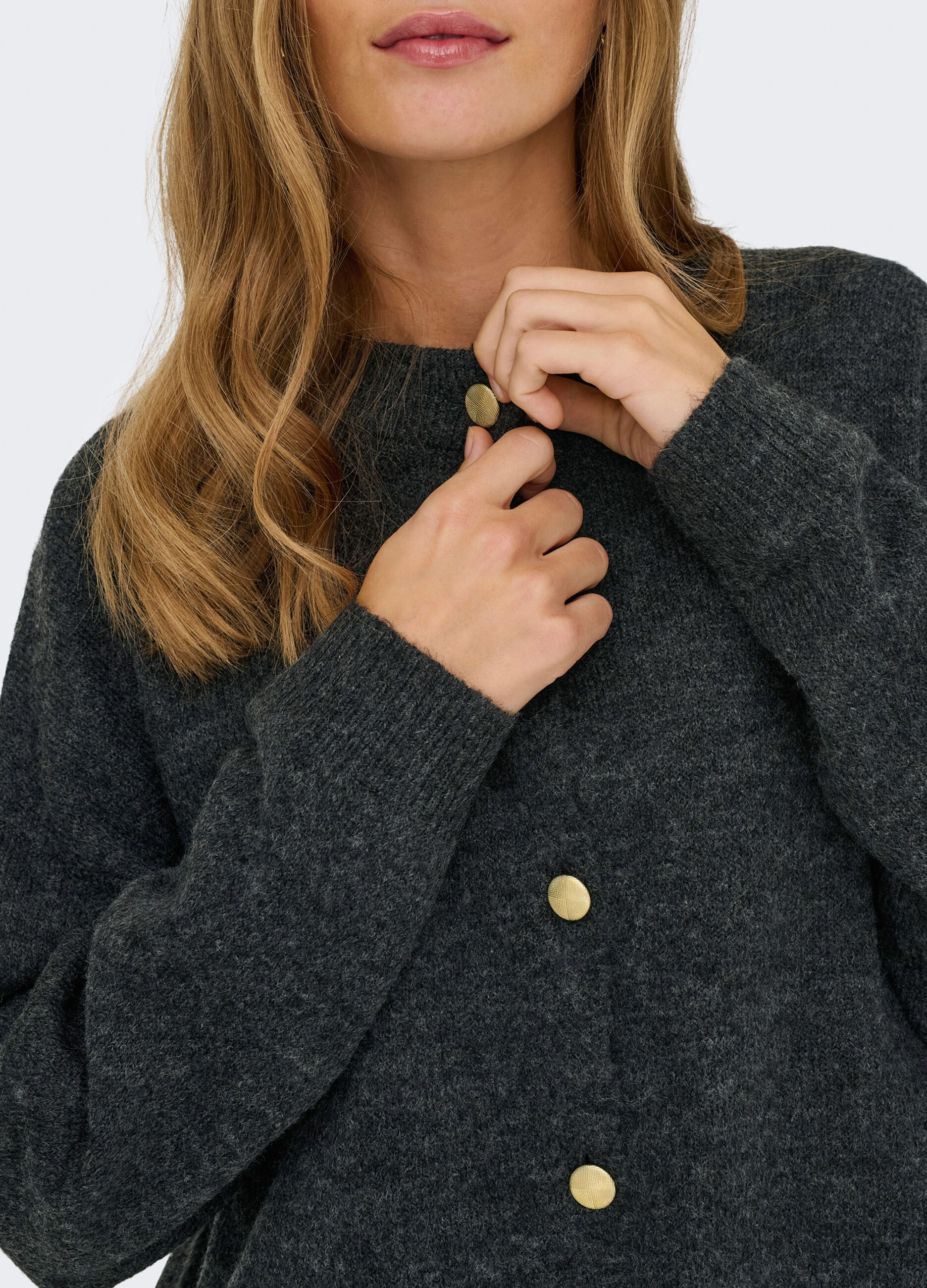 Cardigan m&eacute;lange donna_4