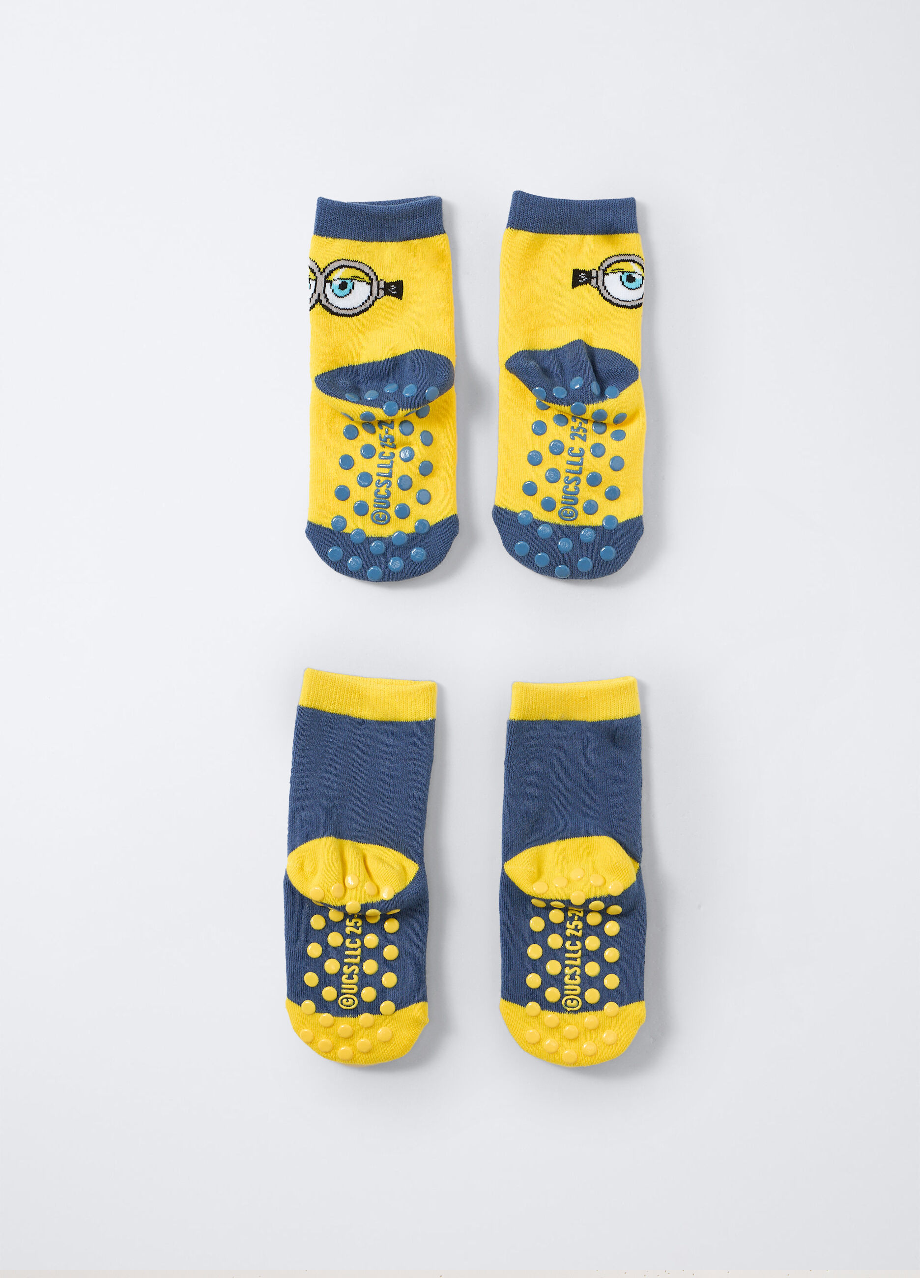 Pack 2 calze Minions in spugna bambino_1