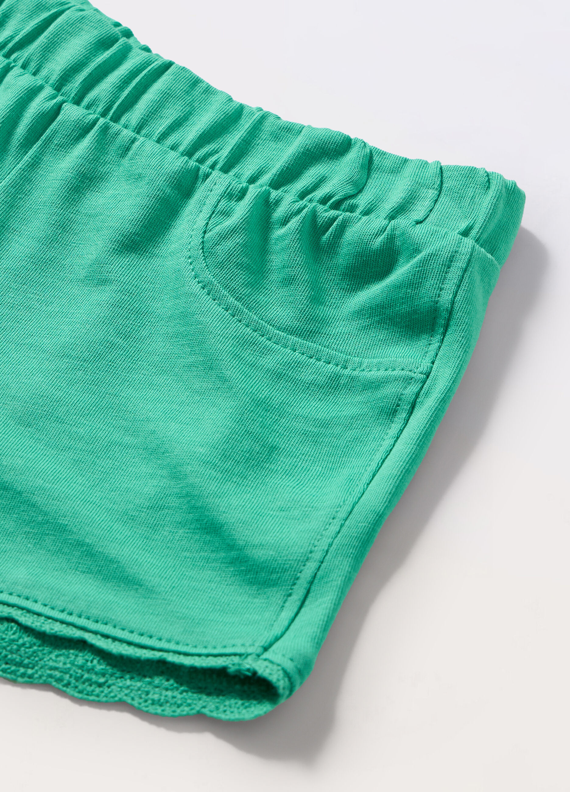 Shorts in jersey di puro cotone neonata_1