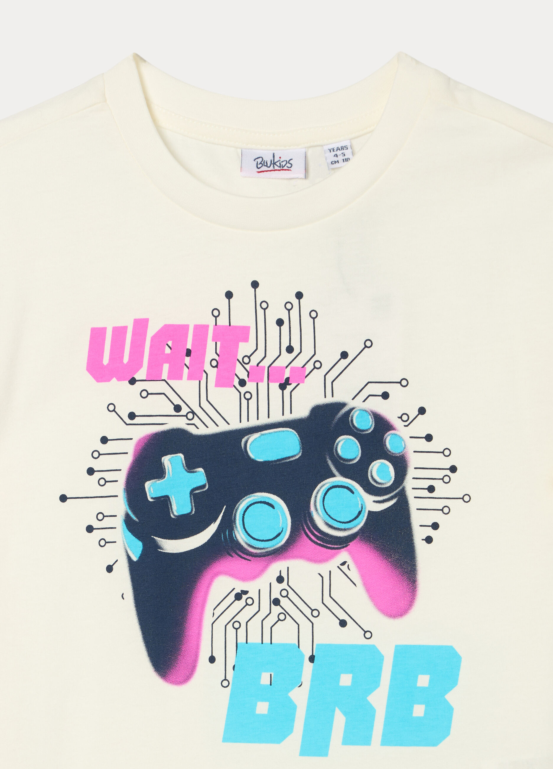 T-shirt con stampa in jersey di puro cotone bambino_2