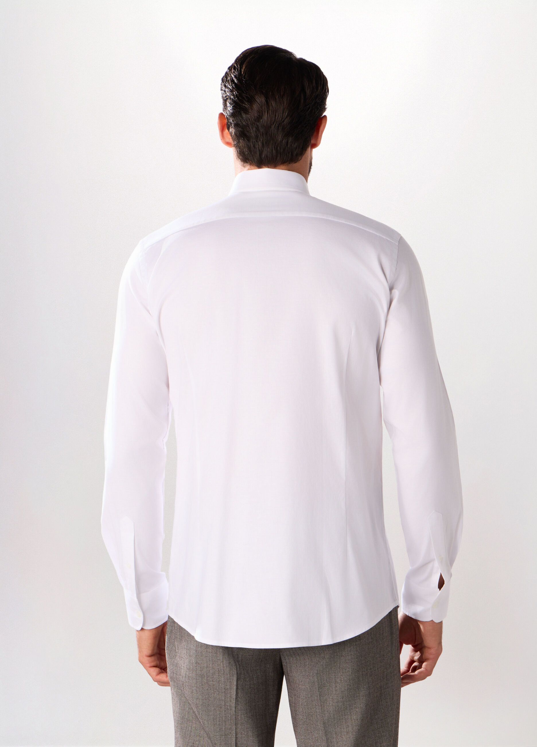 Camicia slim fit in cotone stretch uomo