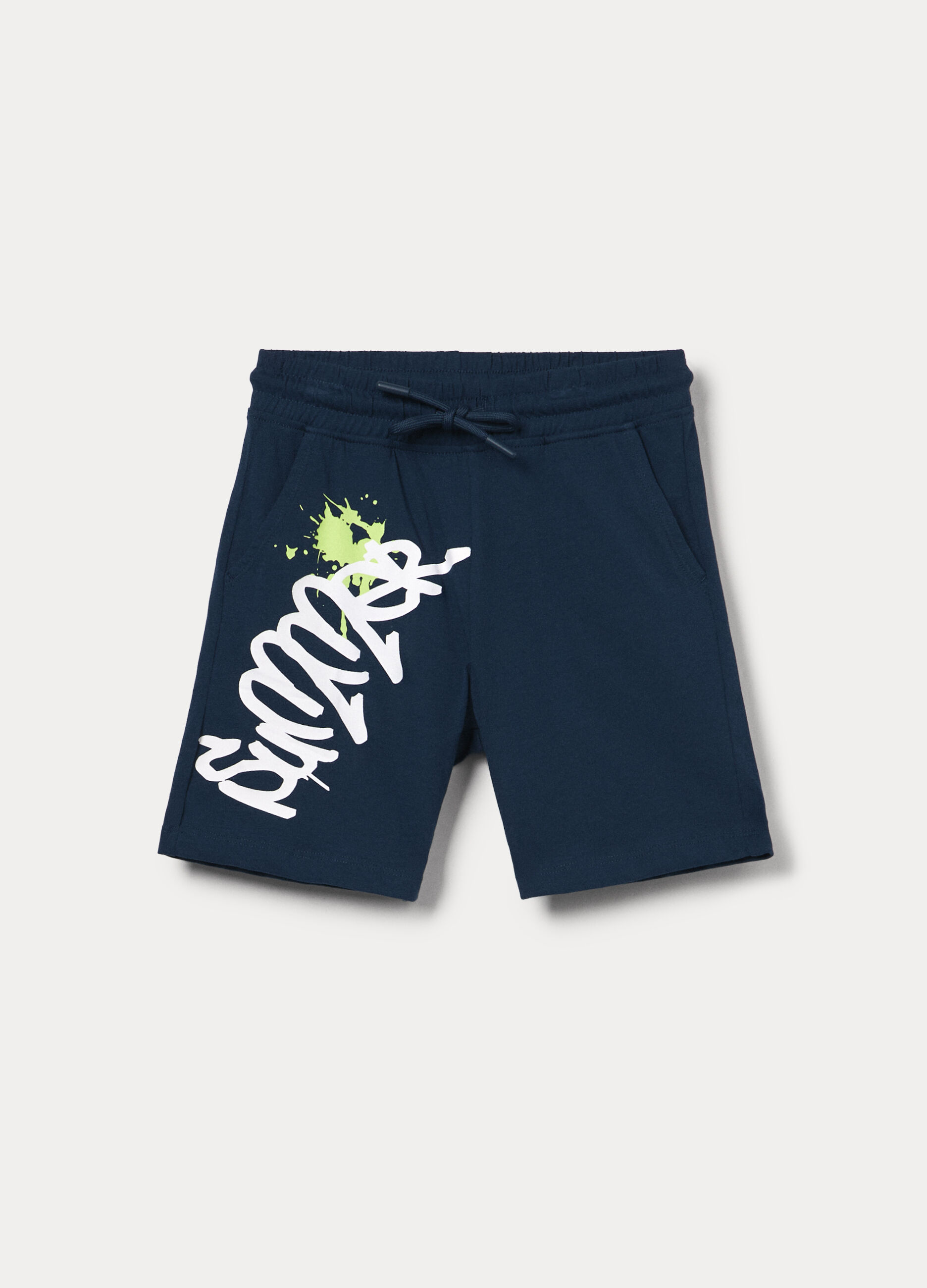 Shorts in jersey di puro cotone bambino_0