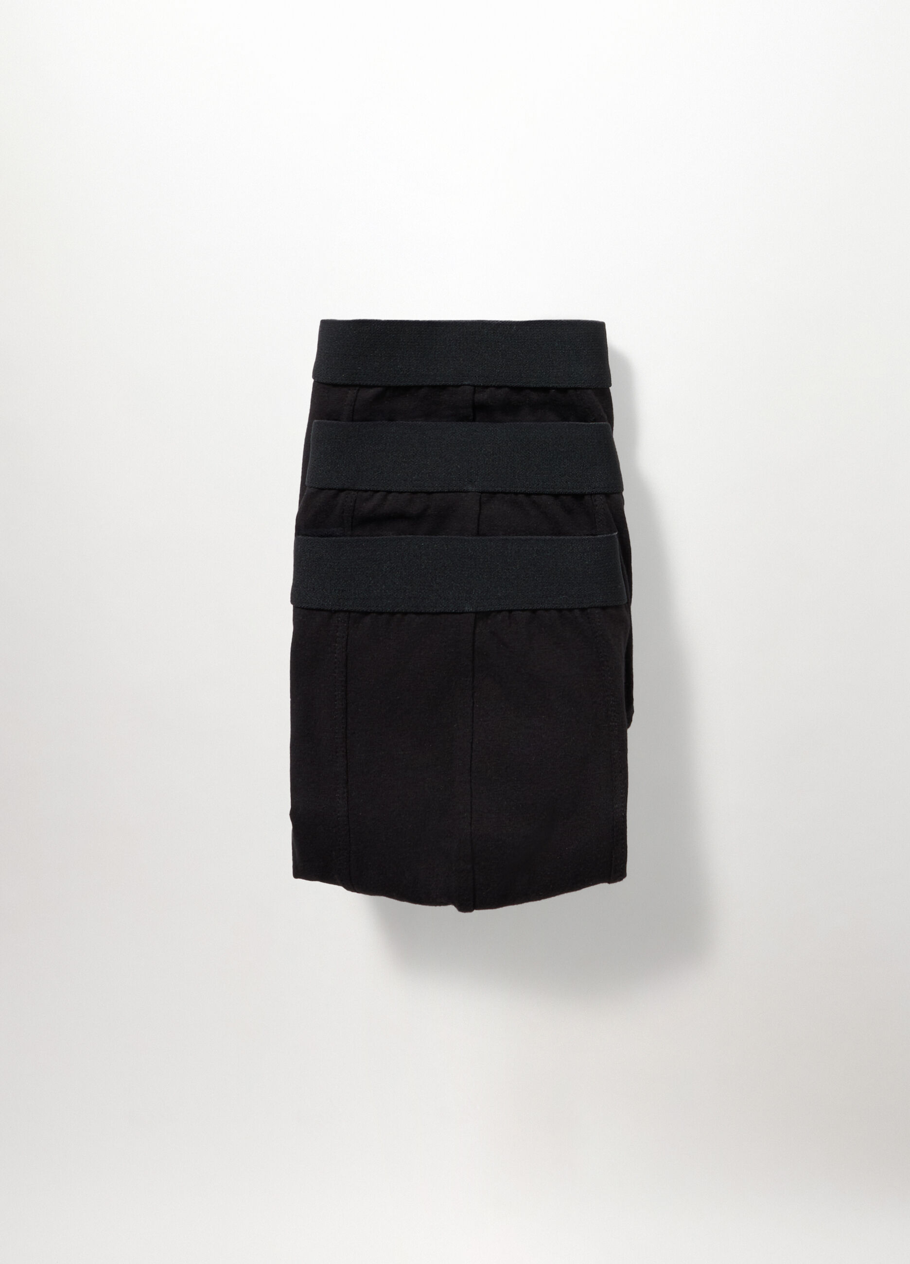 3 pack boxer tinta unita in cotone stretch uomo_0