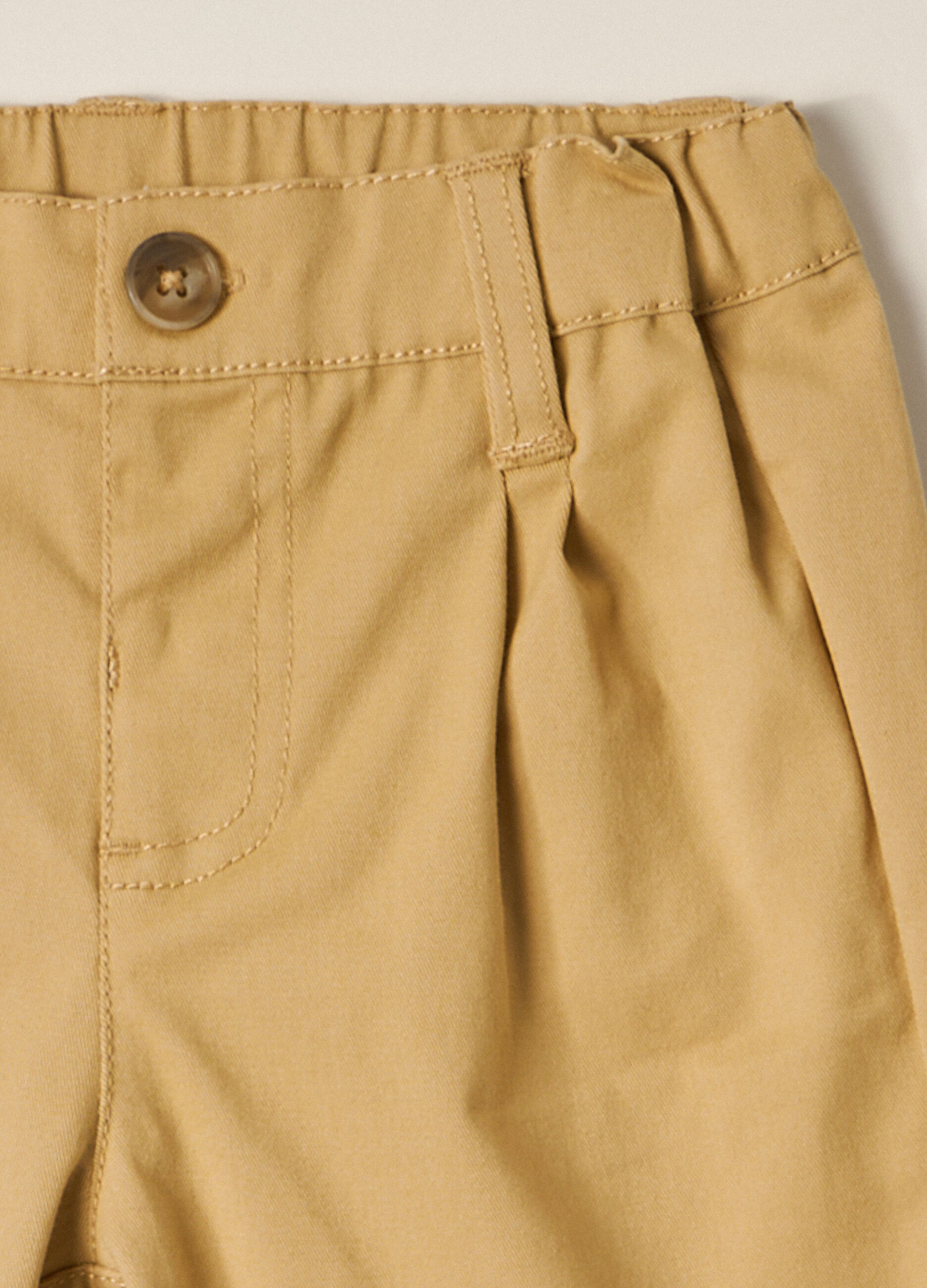 Pantaloni in twill di cotone stretch IANA neonato_2