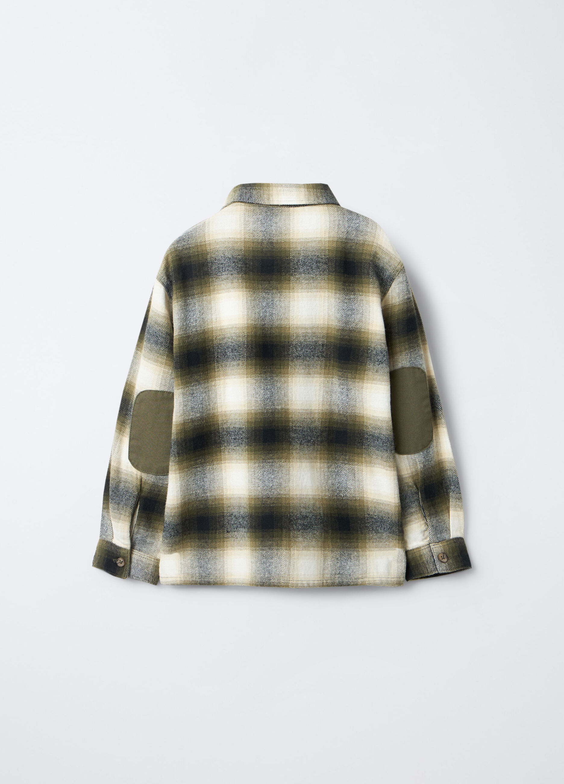Camicia Fit Regular in flanella di puro cotone bambino_1