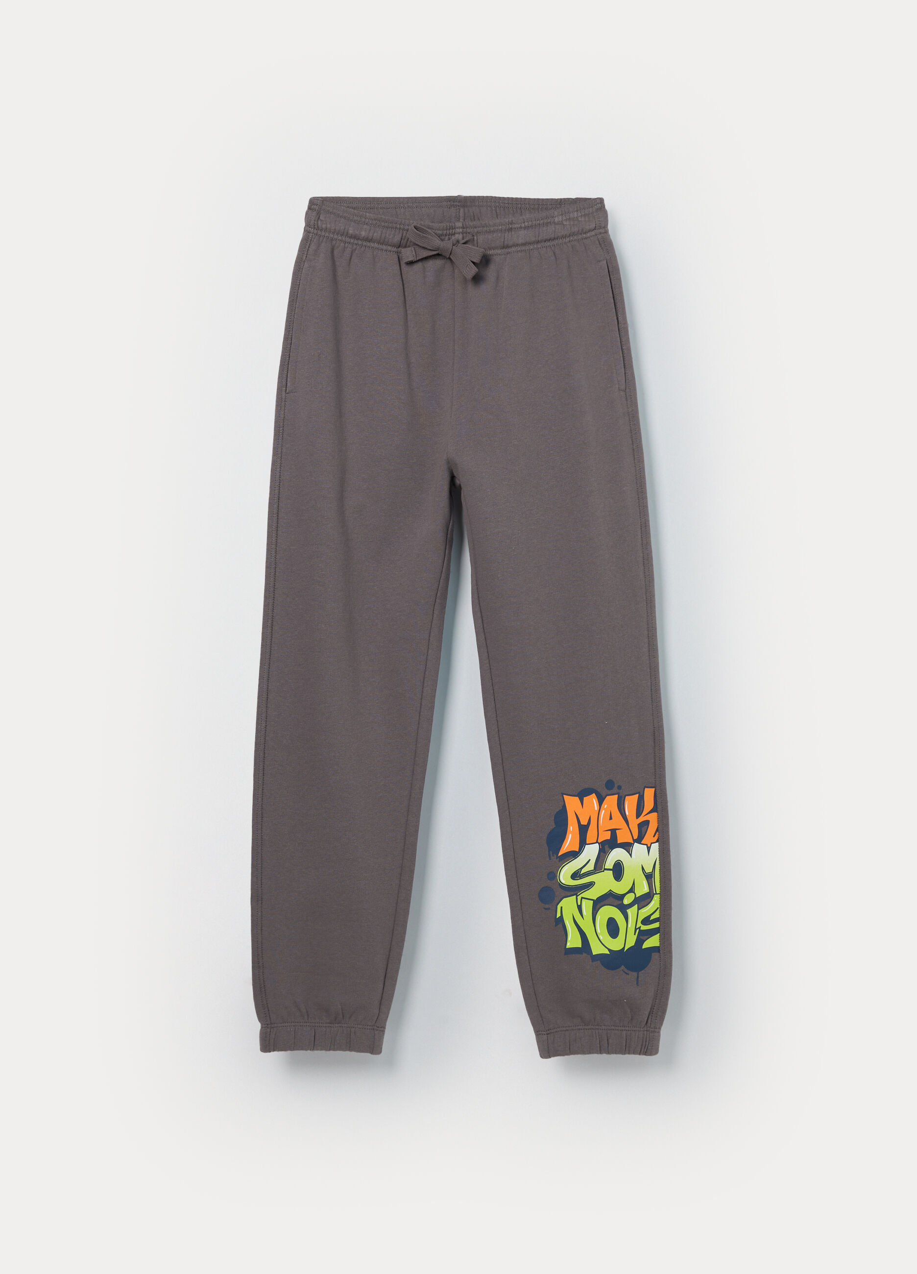 Jogger in french terry di puro cotone bambino_0