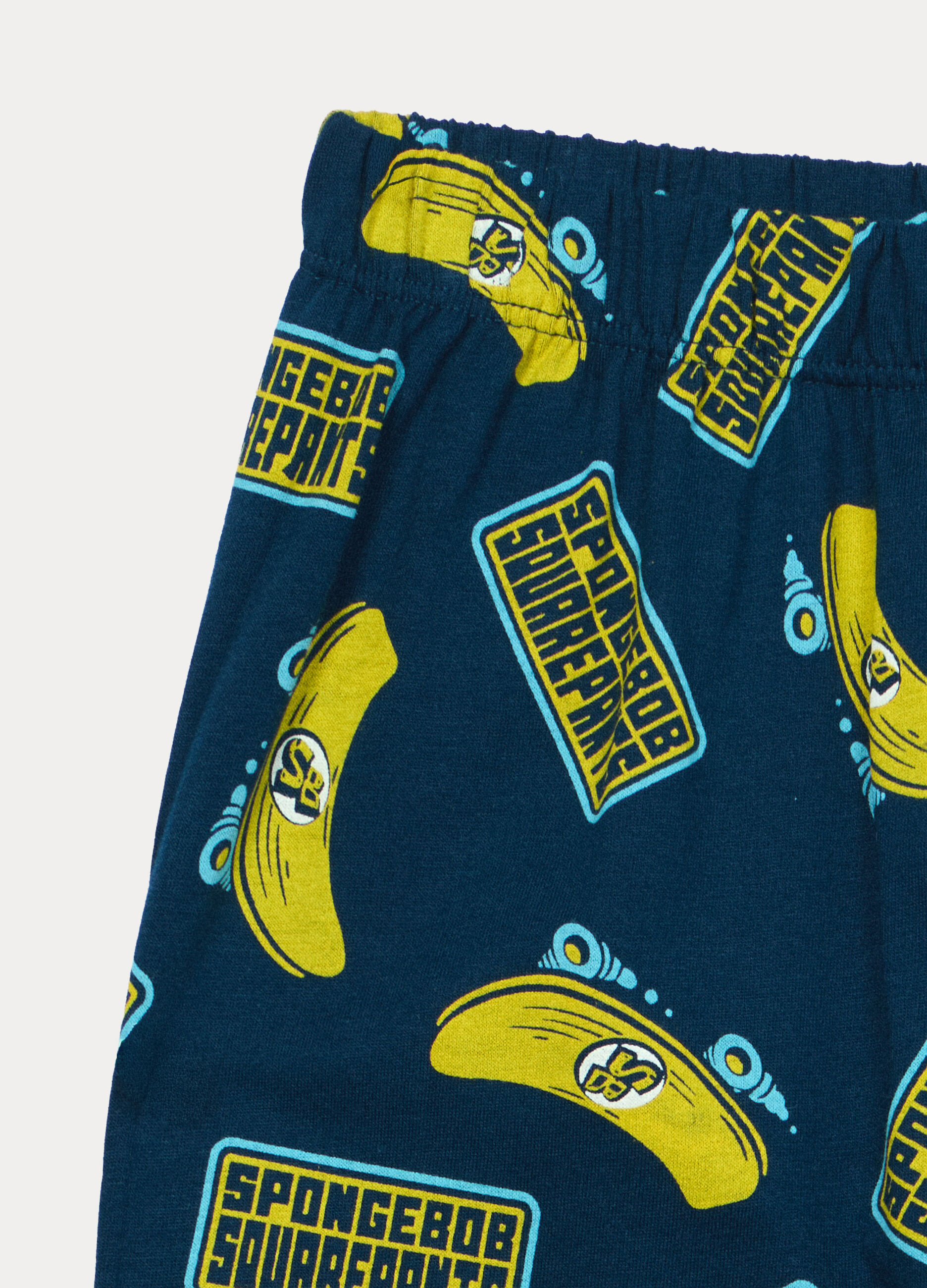 Set pigiama lungo Spongebob in jersey di puro cotone bambino_3