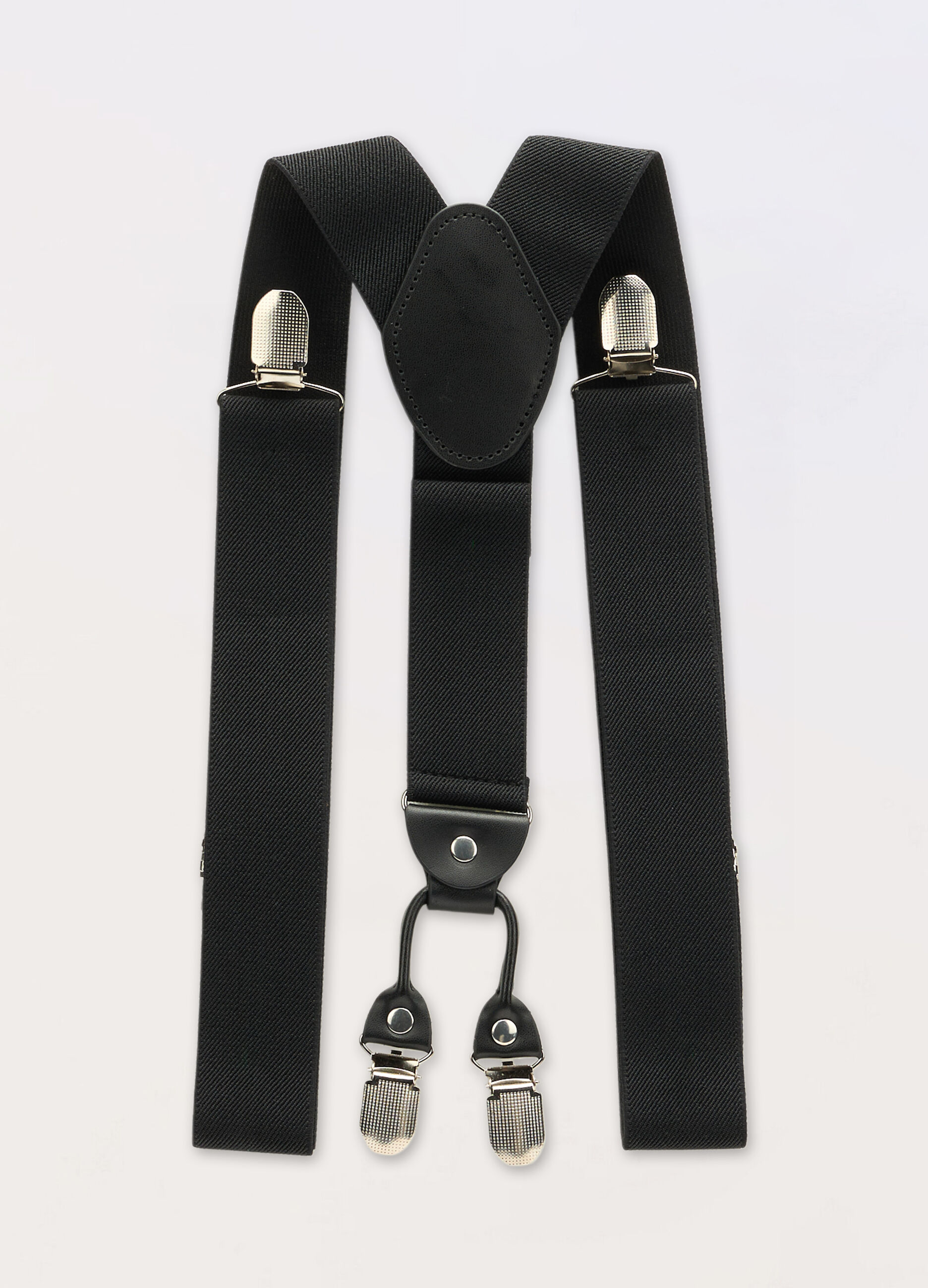 Bretelle elastiche con inserti in ECOpelle uomo_0