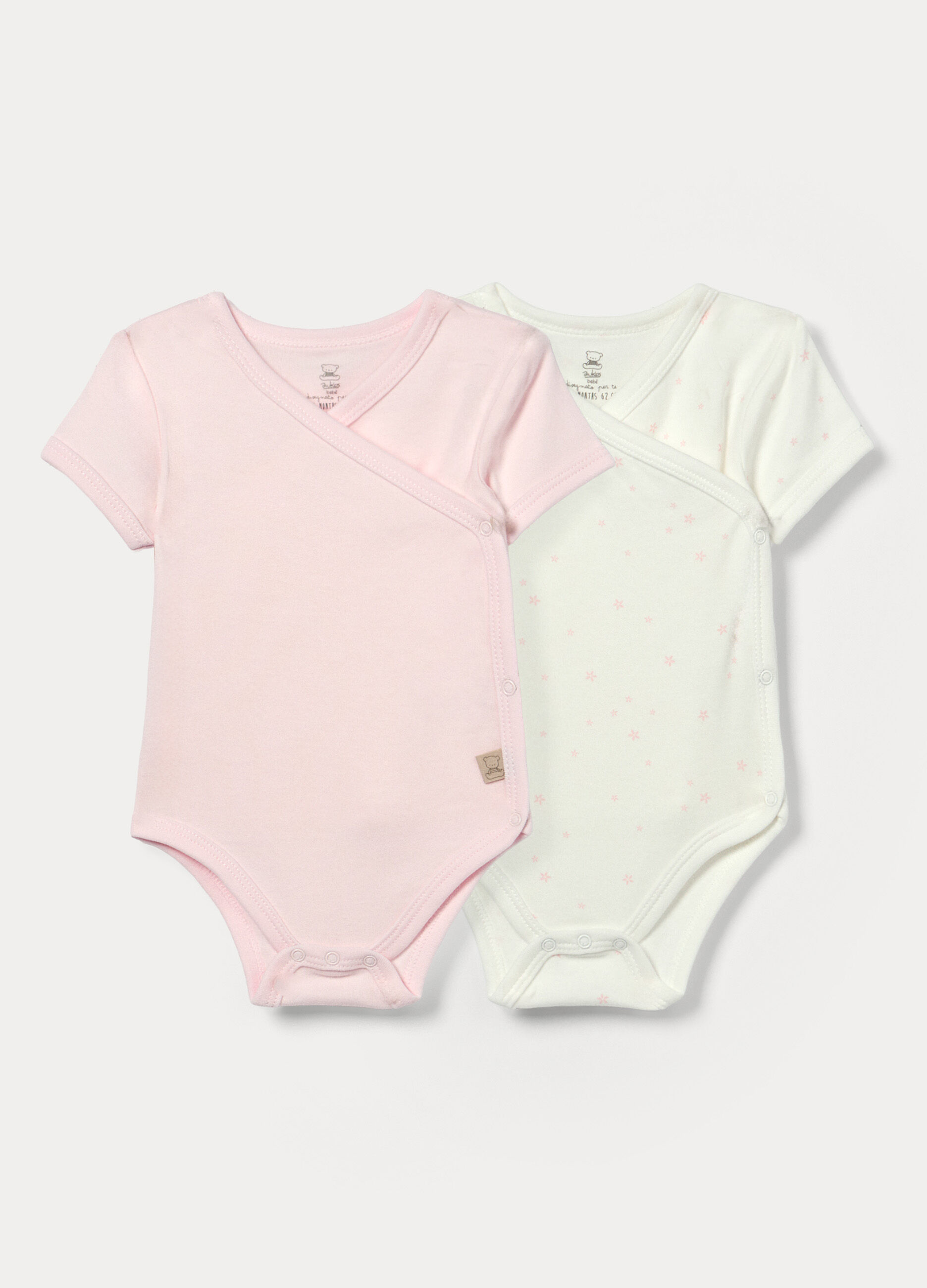 Pack 2 body in interlock di puro cotone neonata_0