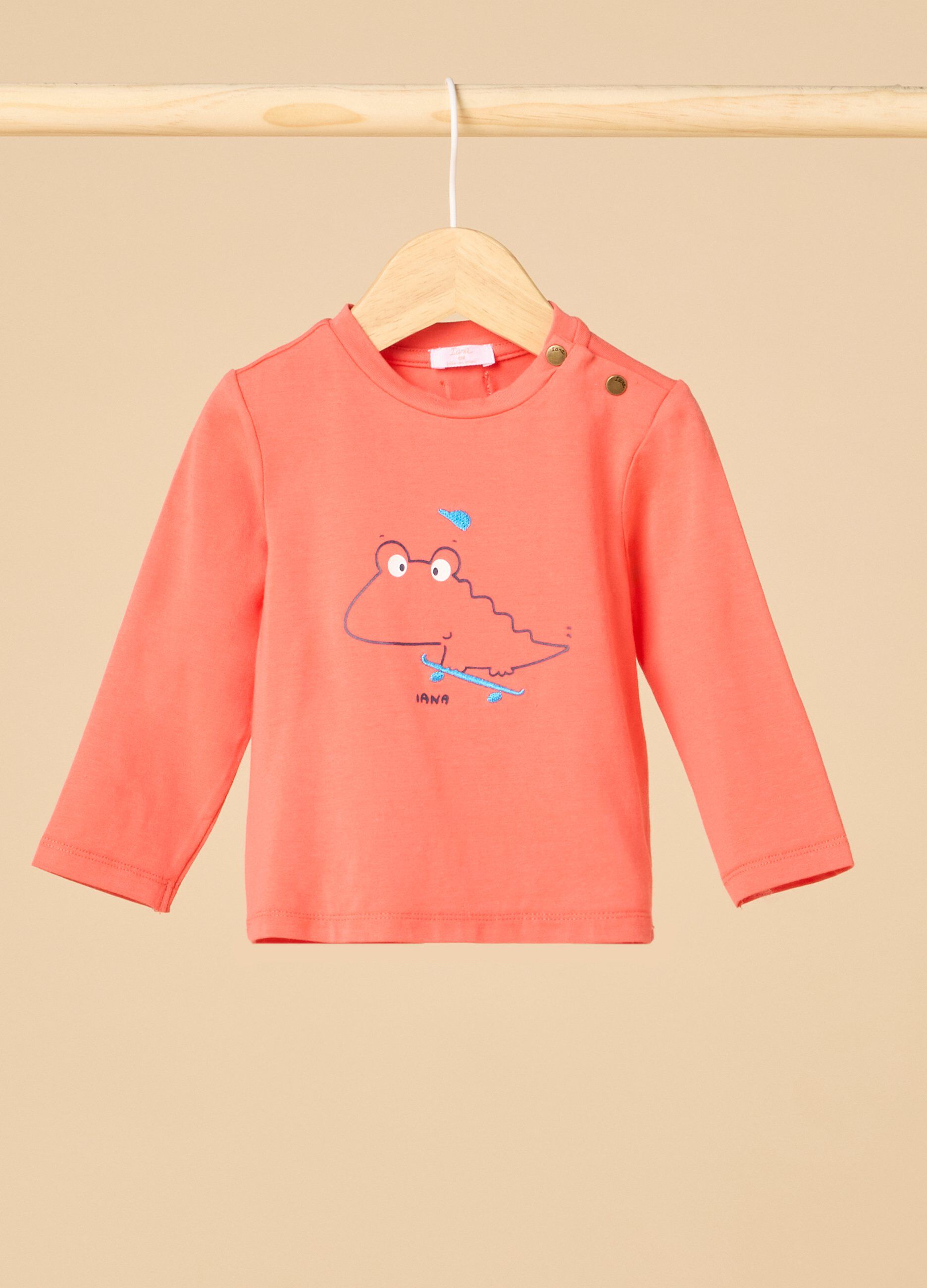 T-shirt IANA in cotone stretch neonato_0