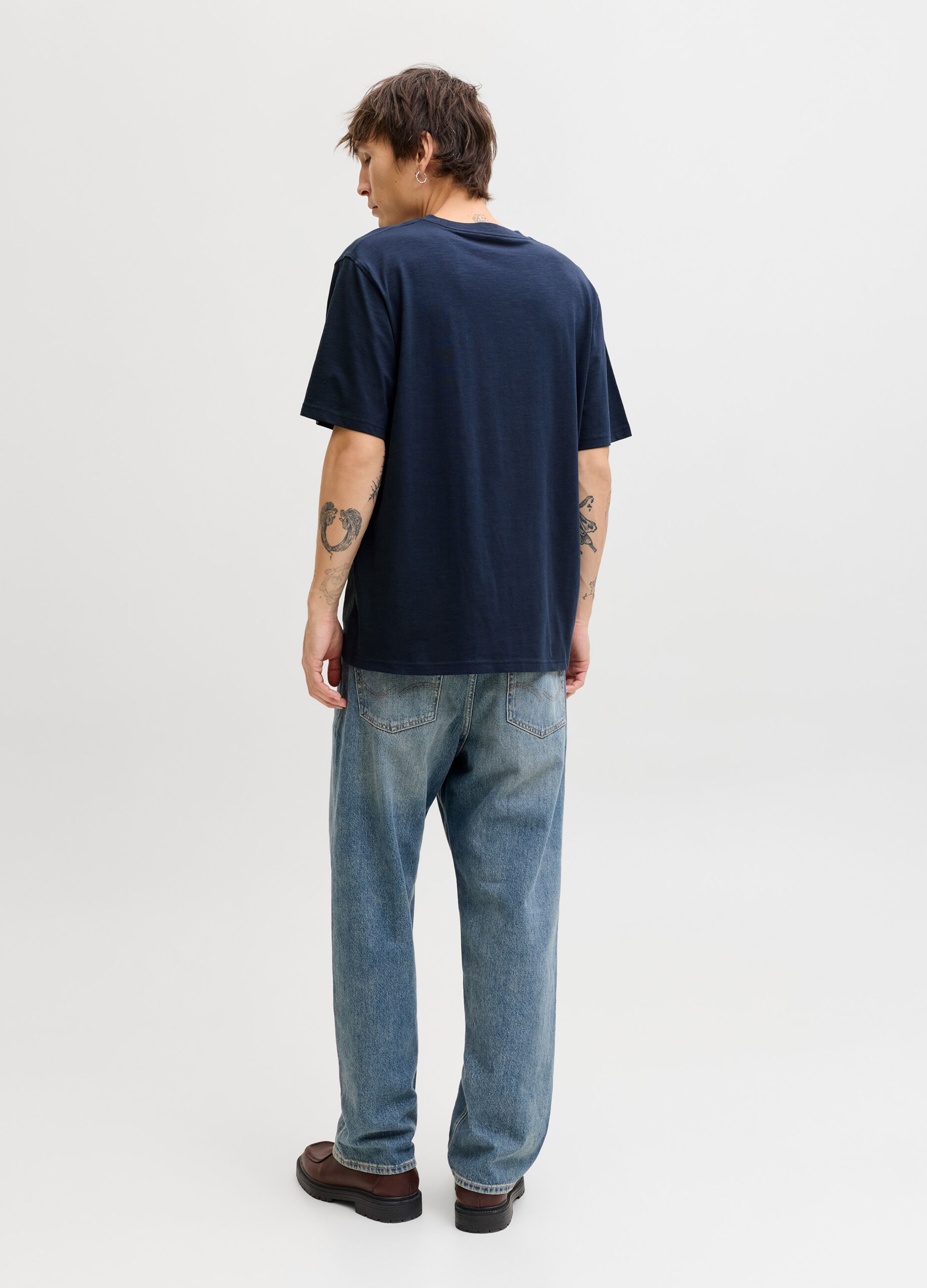 T-shirt relaxed fit con taschino uomo_1