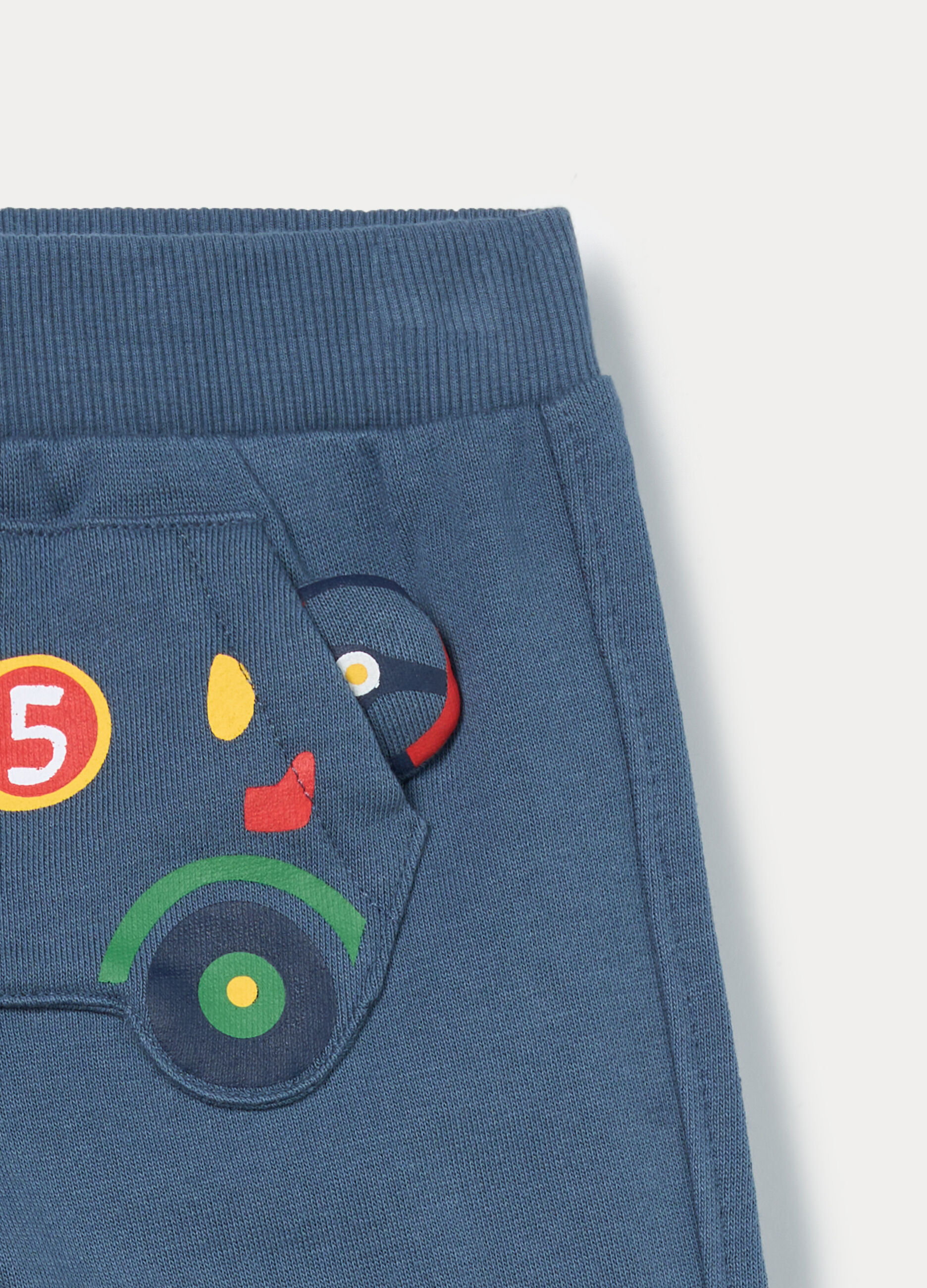 Jogger in french terry di puro cotone bimbo_2