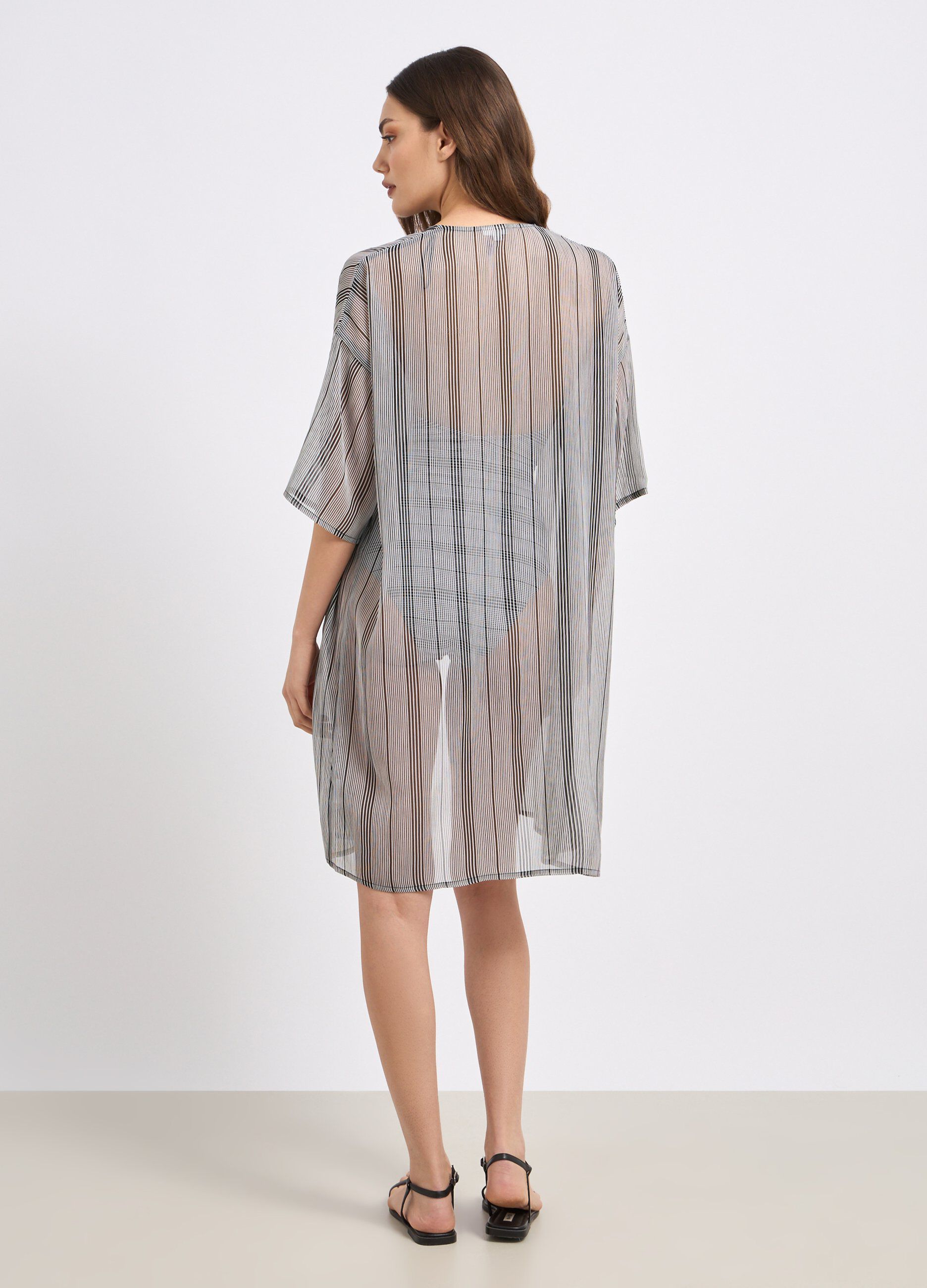 Copricostume aperto in chiffon donna_1