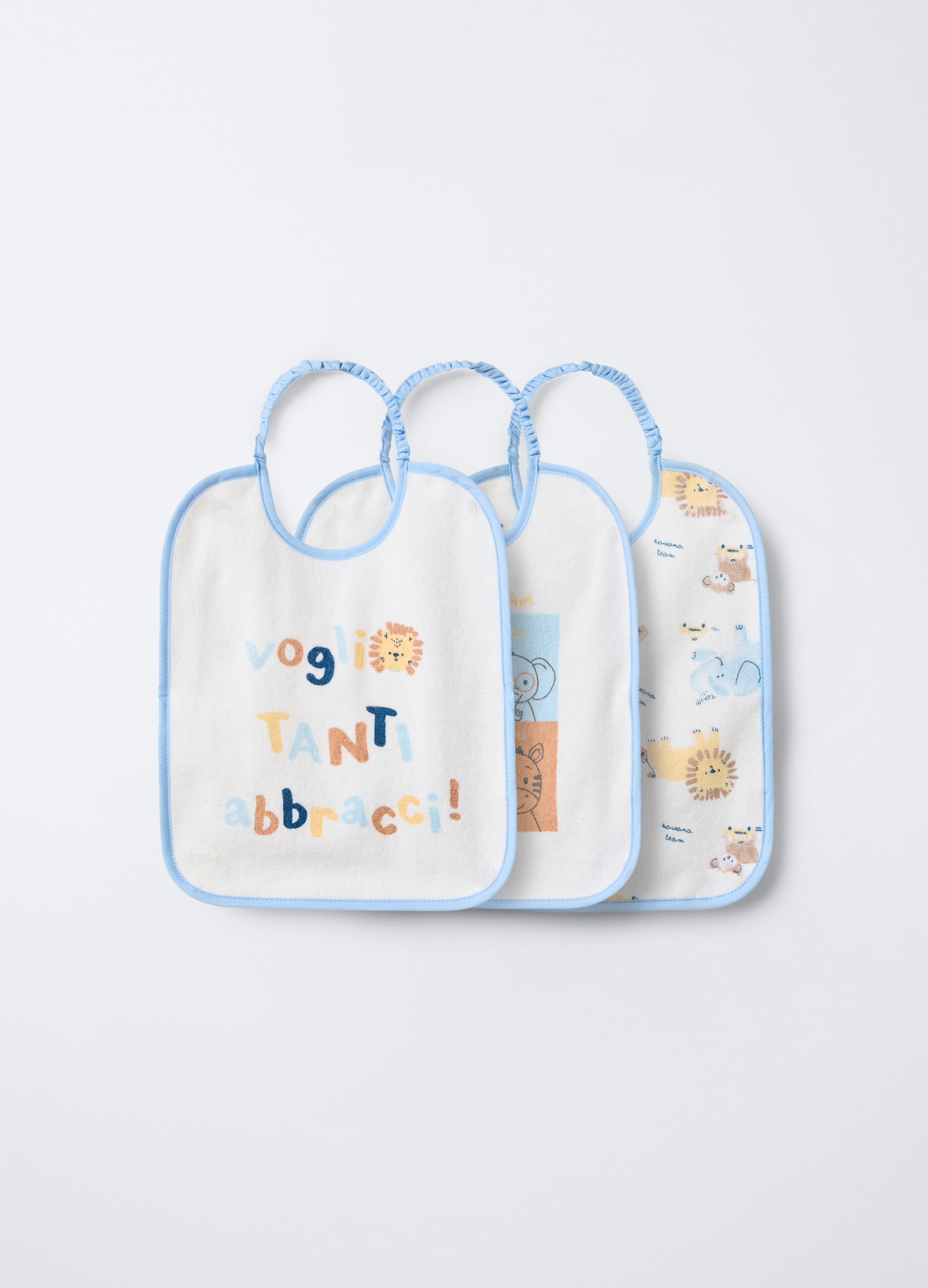 Bavaglini impermeabili misto cotone neonato_0