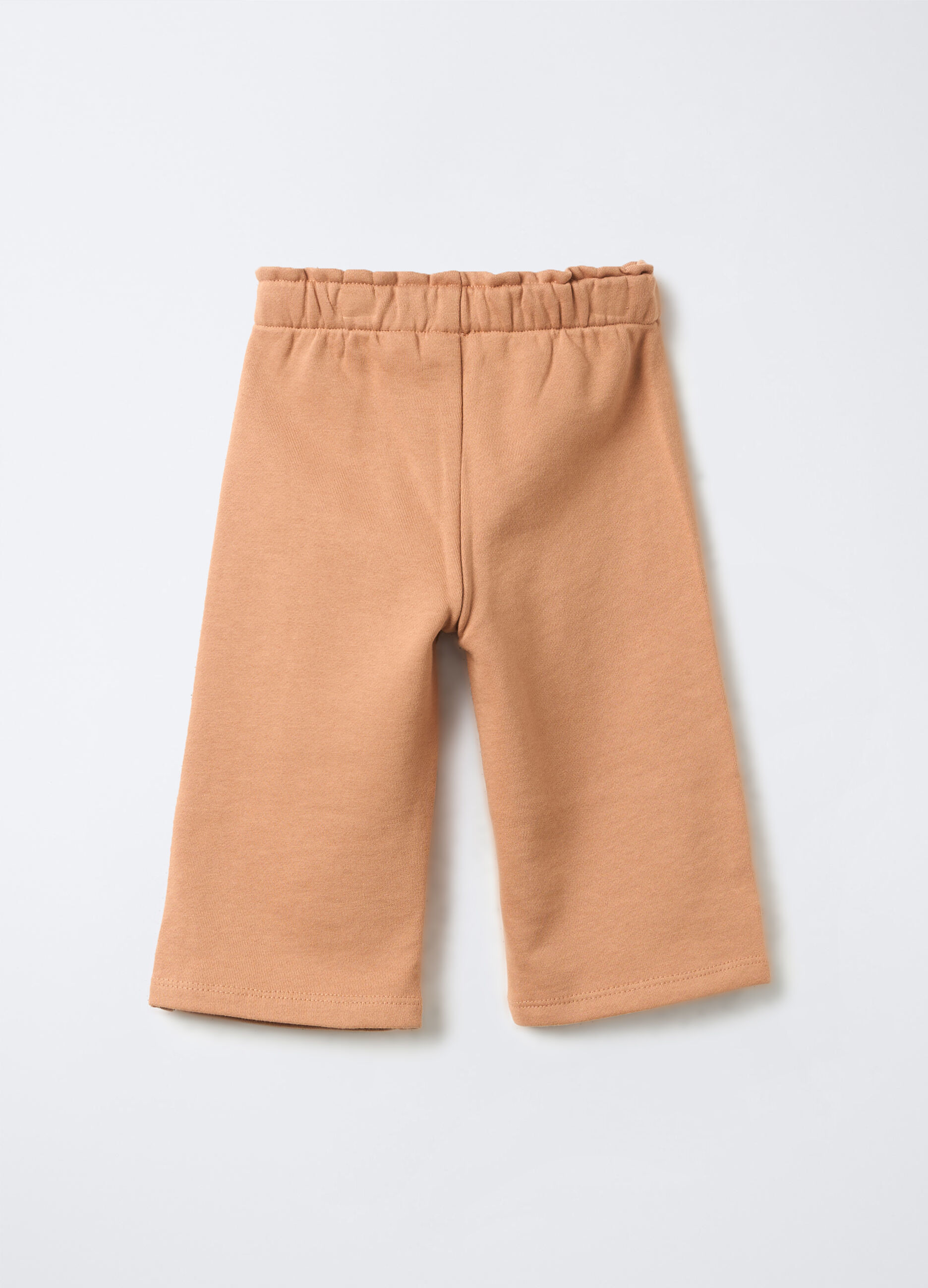Jogger in puro cotone garzato Fit Straight bimba_1
