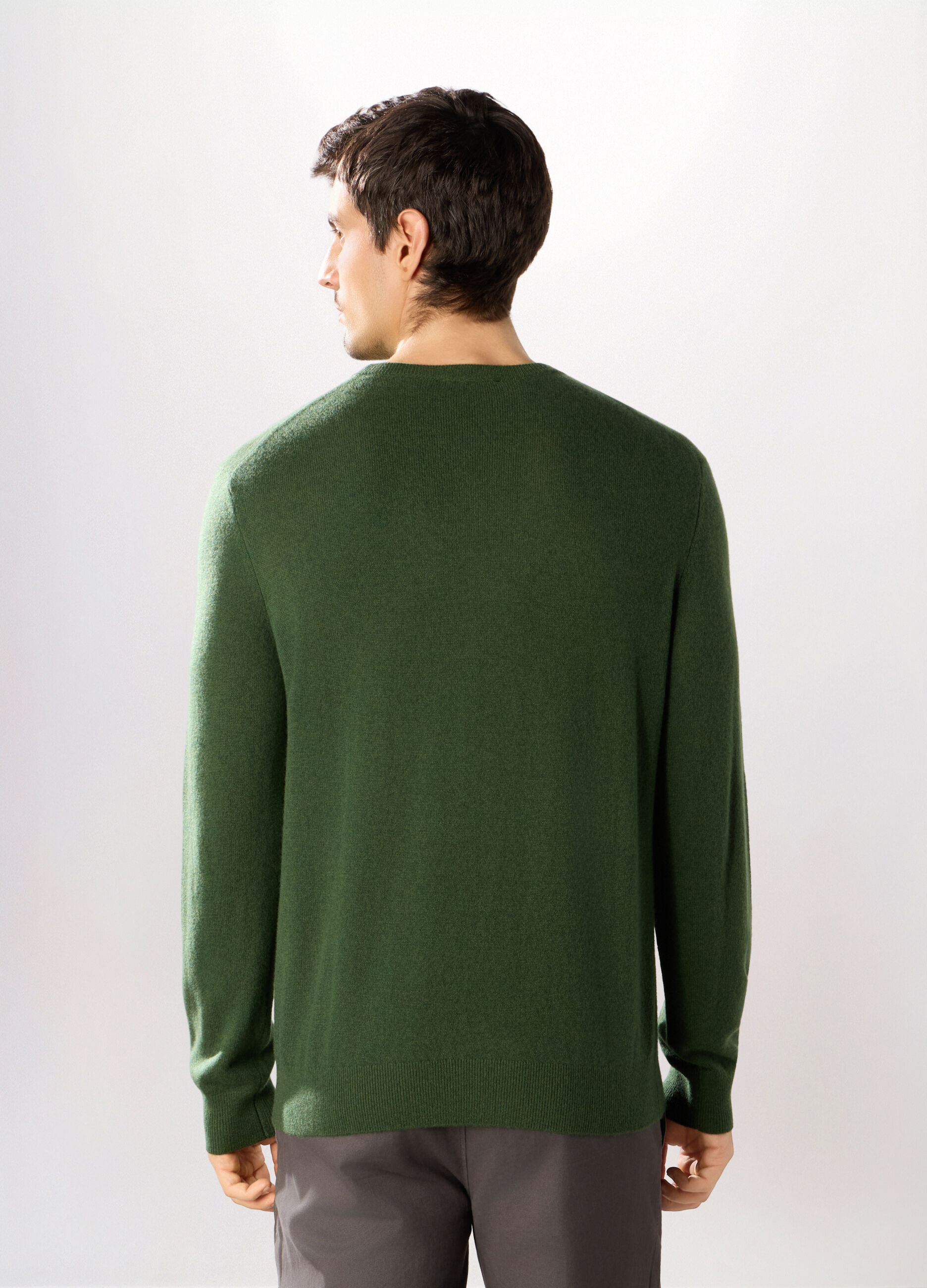 Maglione girocollo in cashmere uomo_1