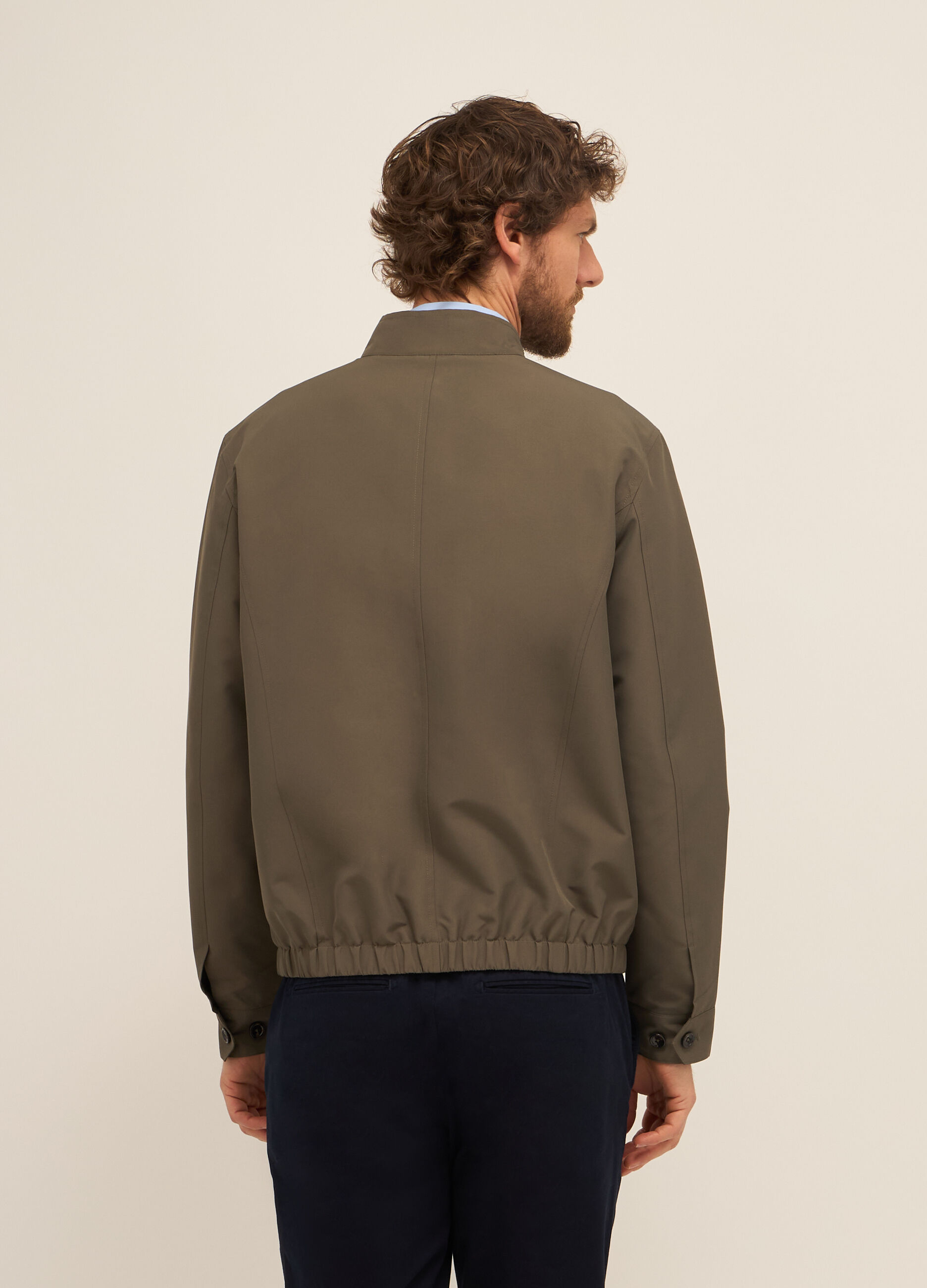Bomber in tessuto tecnico uomo_1