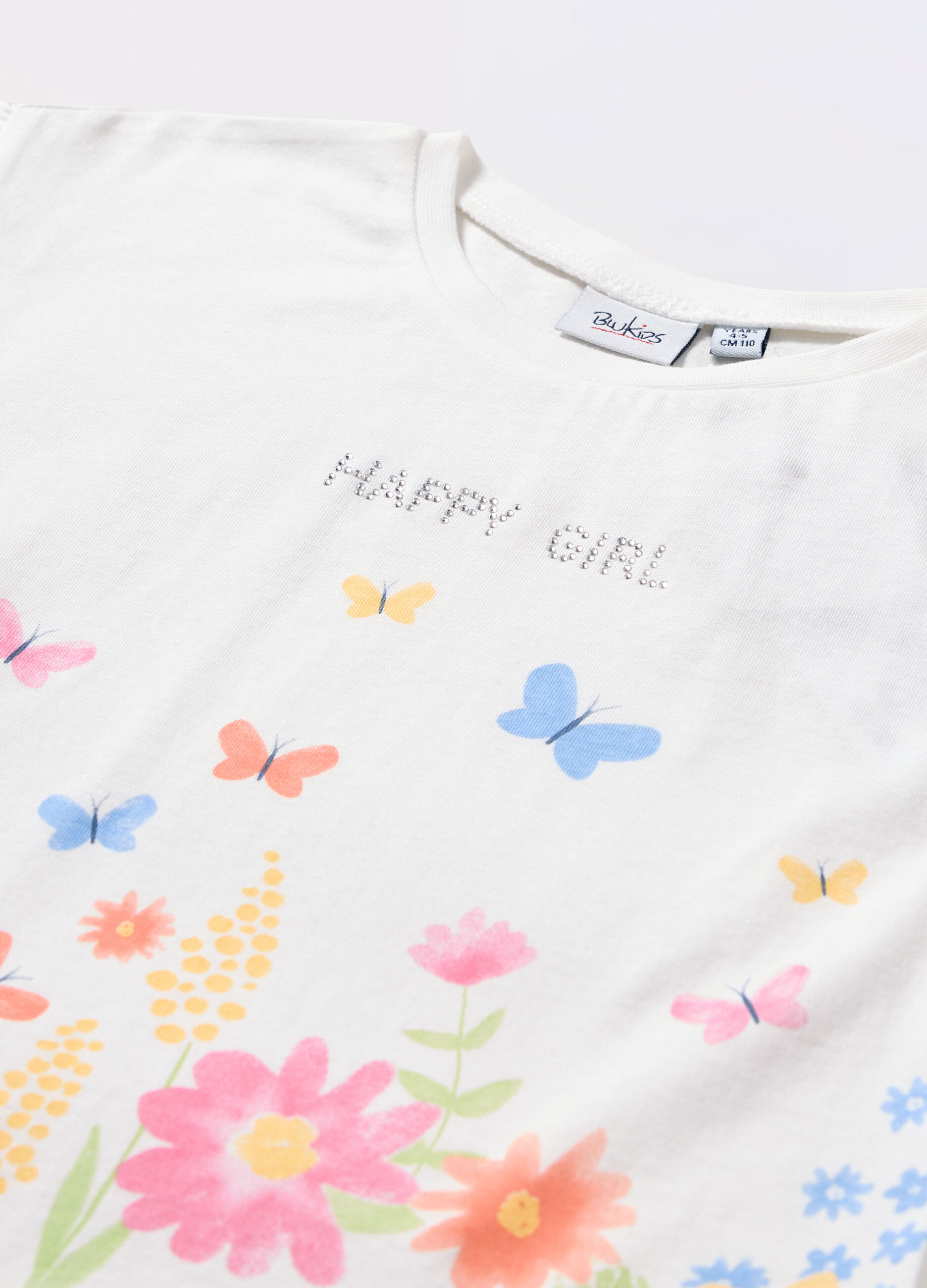 T-shirt in jersey di puro cotone bambina_1