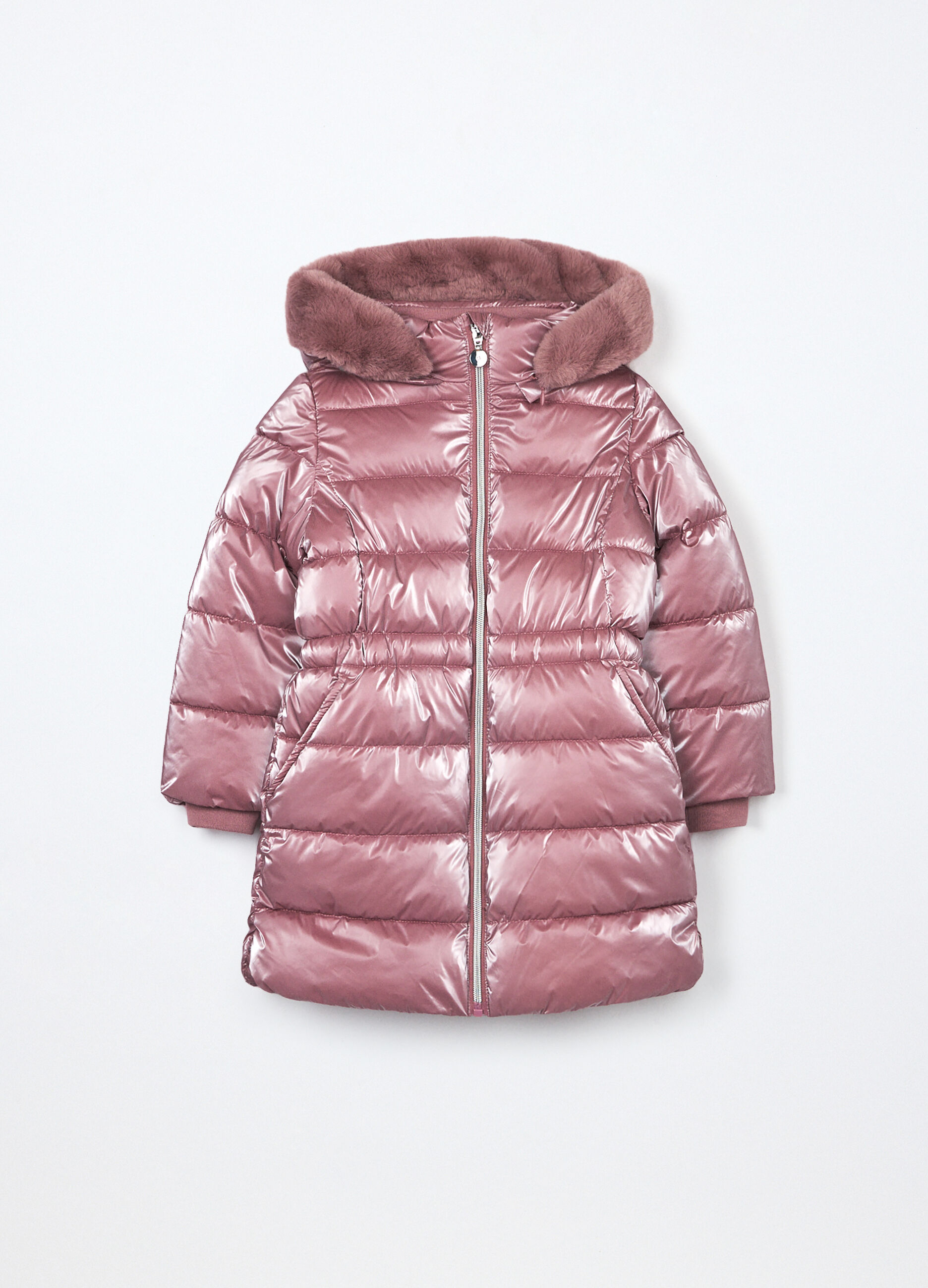 Giubbino imbottito con cappuccio bambina_0