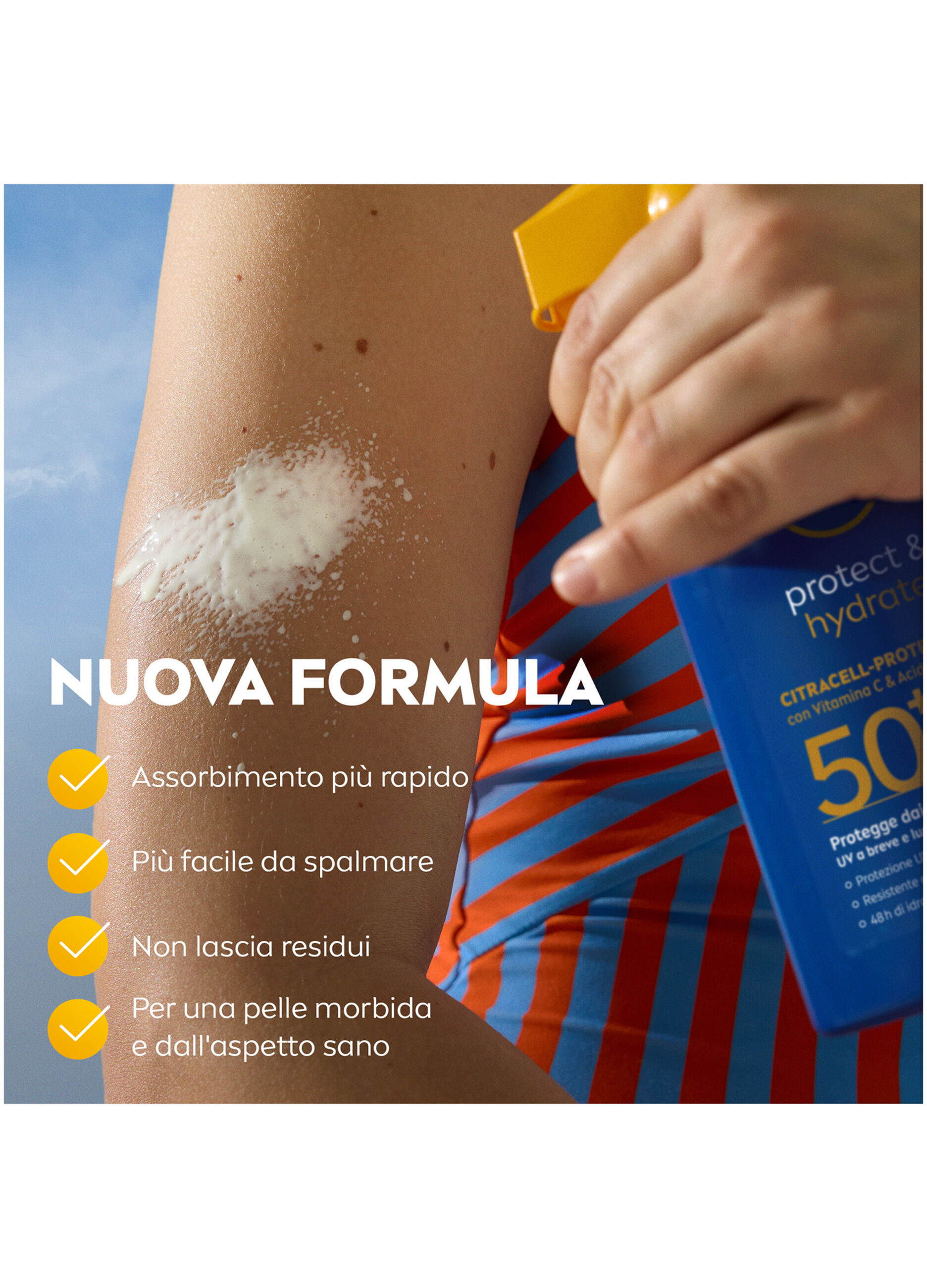 Nivea Sun Spray Solare Protect & Hydrate SPF50+ 270 ml, Crema solare 50+ idratante per 48 ore_4